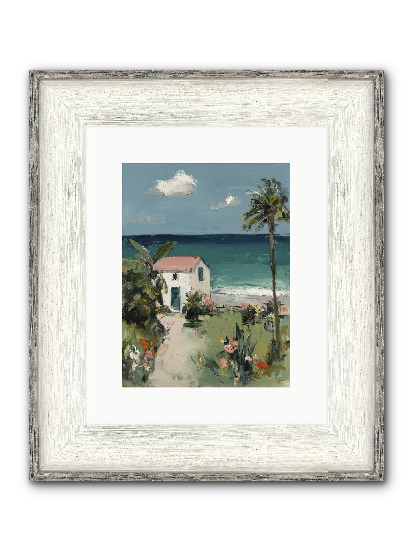 Dawns Rising Framed Print - Driftwood White 9x12