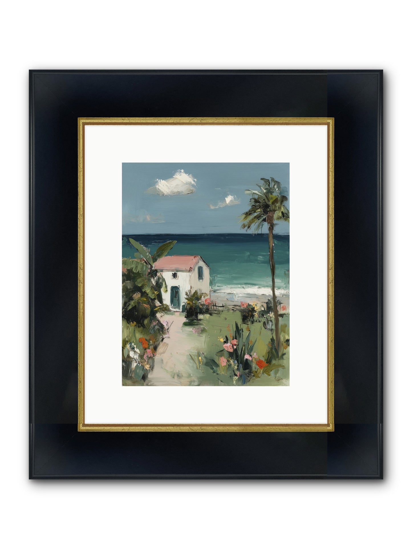 Dawns Rising Framed Print - Wide Black w/Gold 9x12