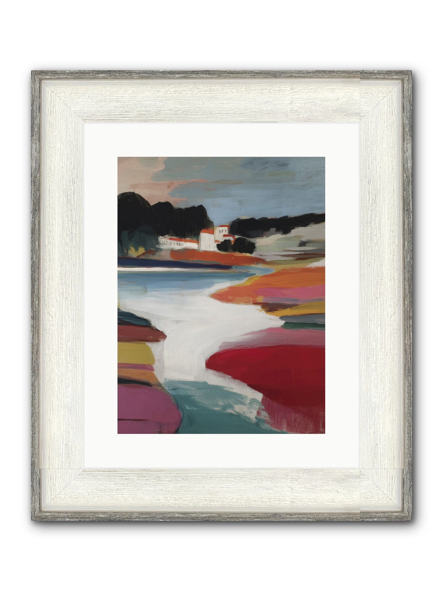 Dawnseeker Framed Print - Driftwood White 12x16