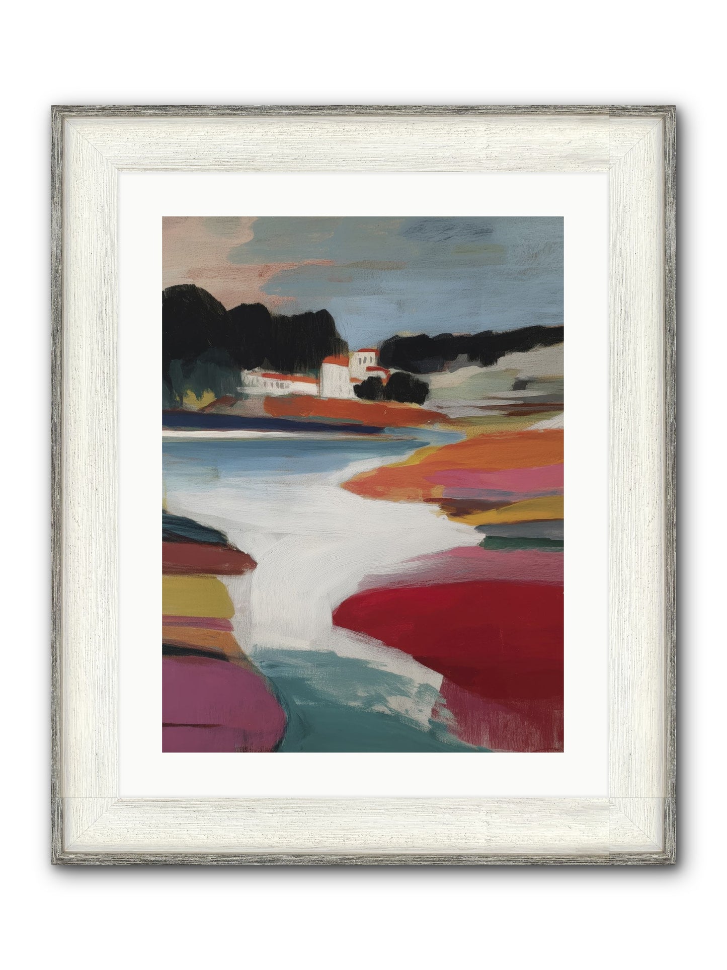 Dawnseeker Framed Print - Driftwood White 18x24