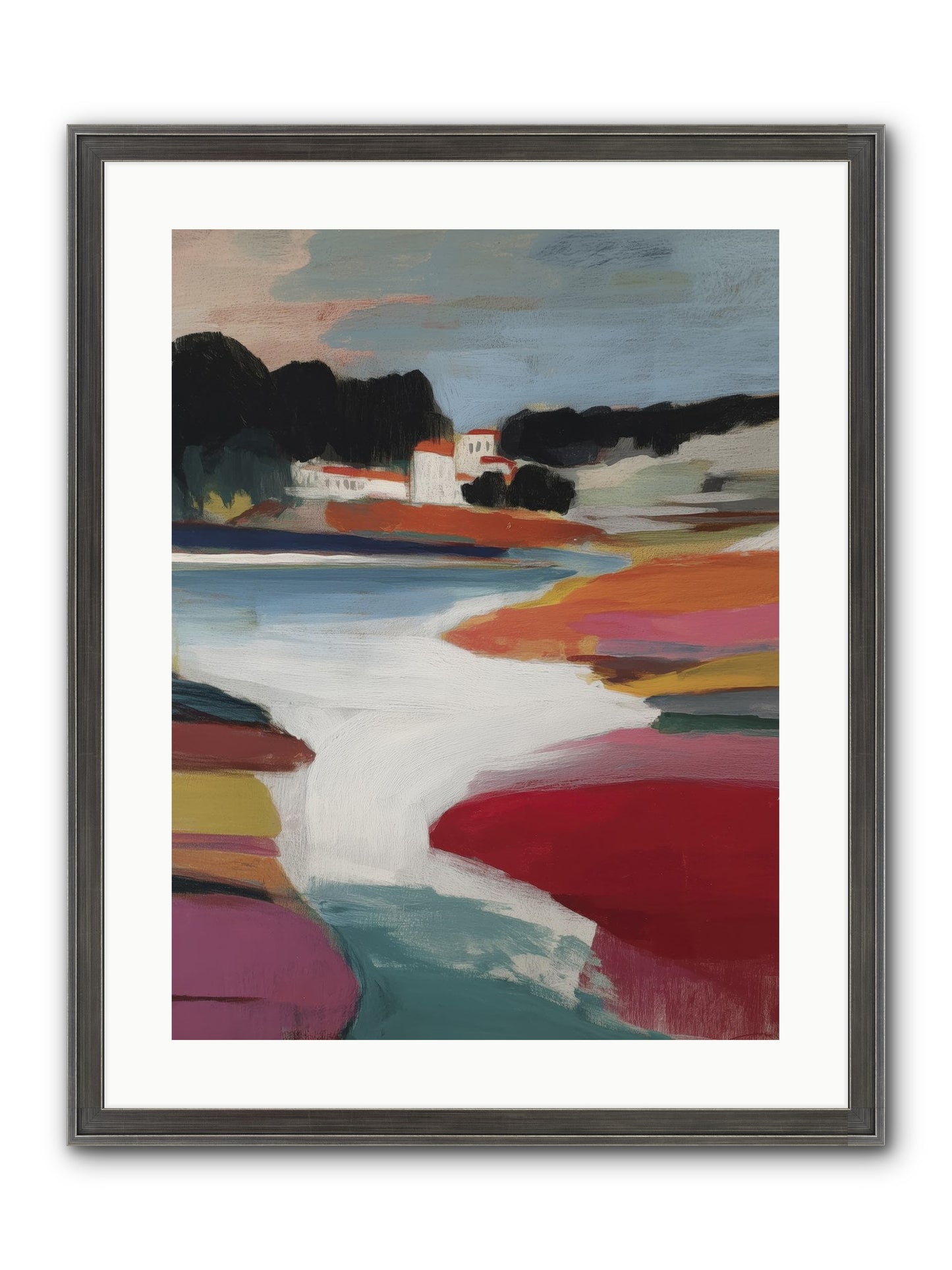 Dawnseeker Framed Print - Slimwoods Black/Silver 18x24