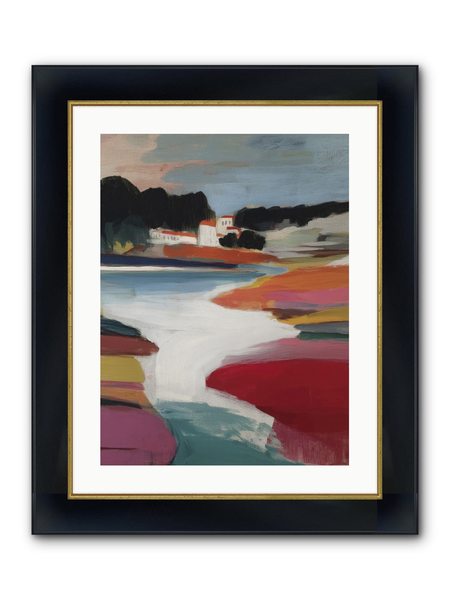 Dawnseeker Framed Print - Wide Black w/Gold 18x24