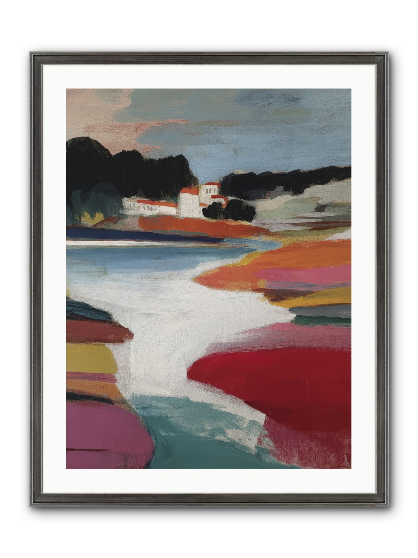 Dawnseeker Framed Print - Slimwoods Black/Silver 24x32