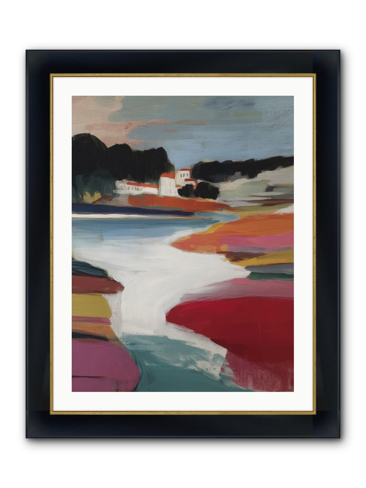 Dawnseeker Framed Print - Wide Black w/Gold 24x32
