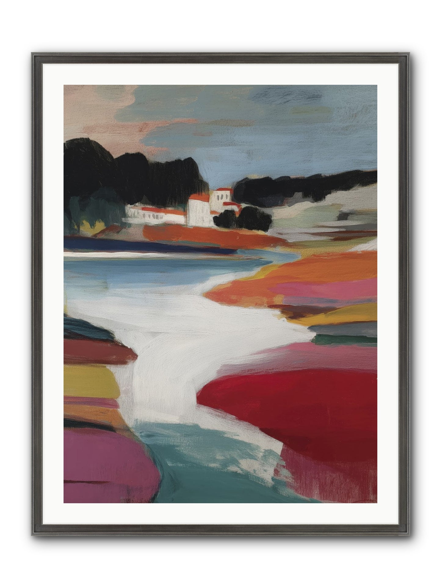 Dawnseeker Framed Print - Slimwoods Black/Silver 30x40