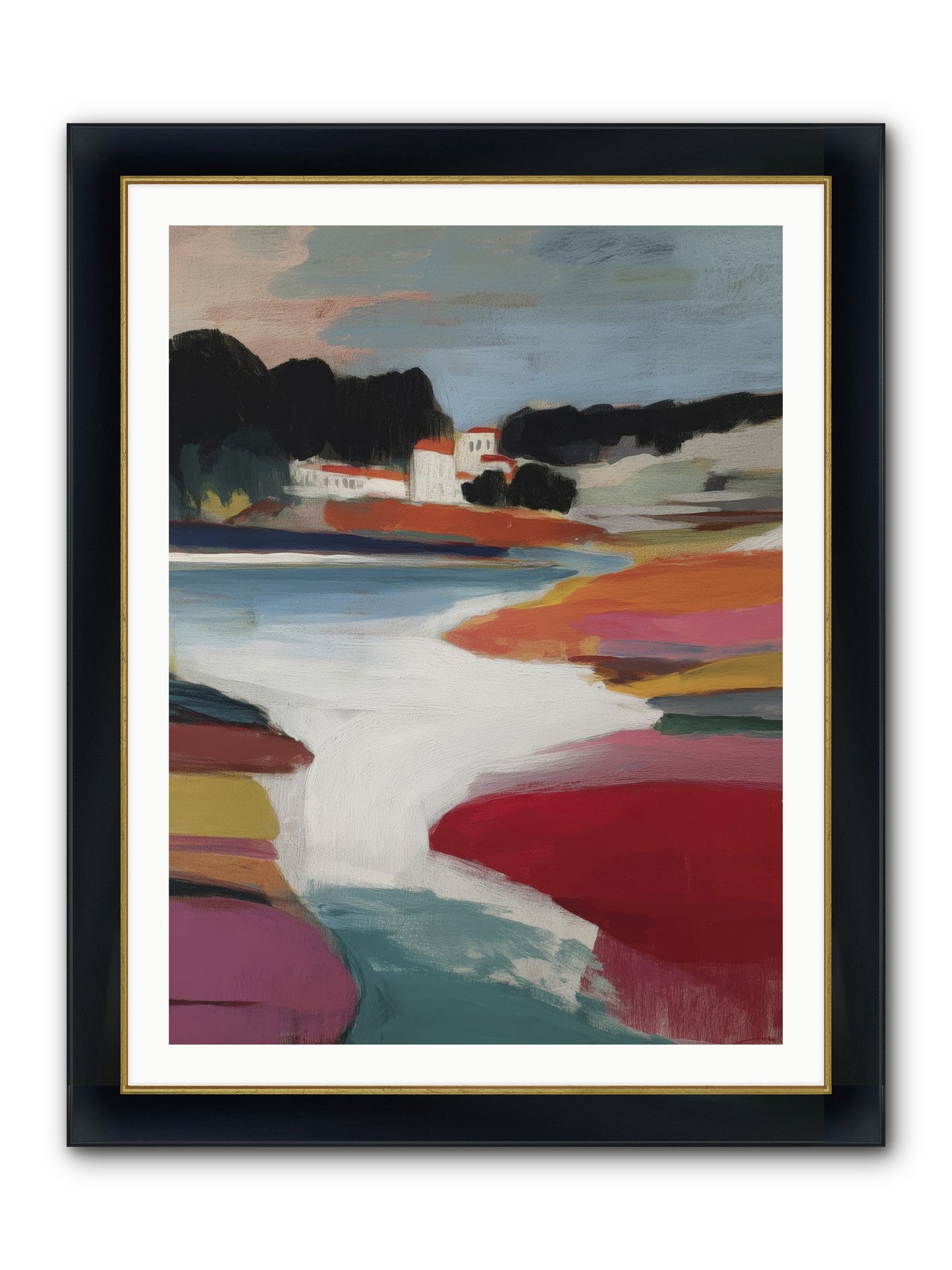 Dawnseeker Framed Print - Wide Black w/Gold 30x40