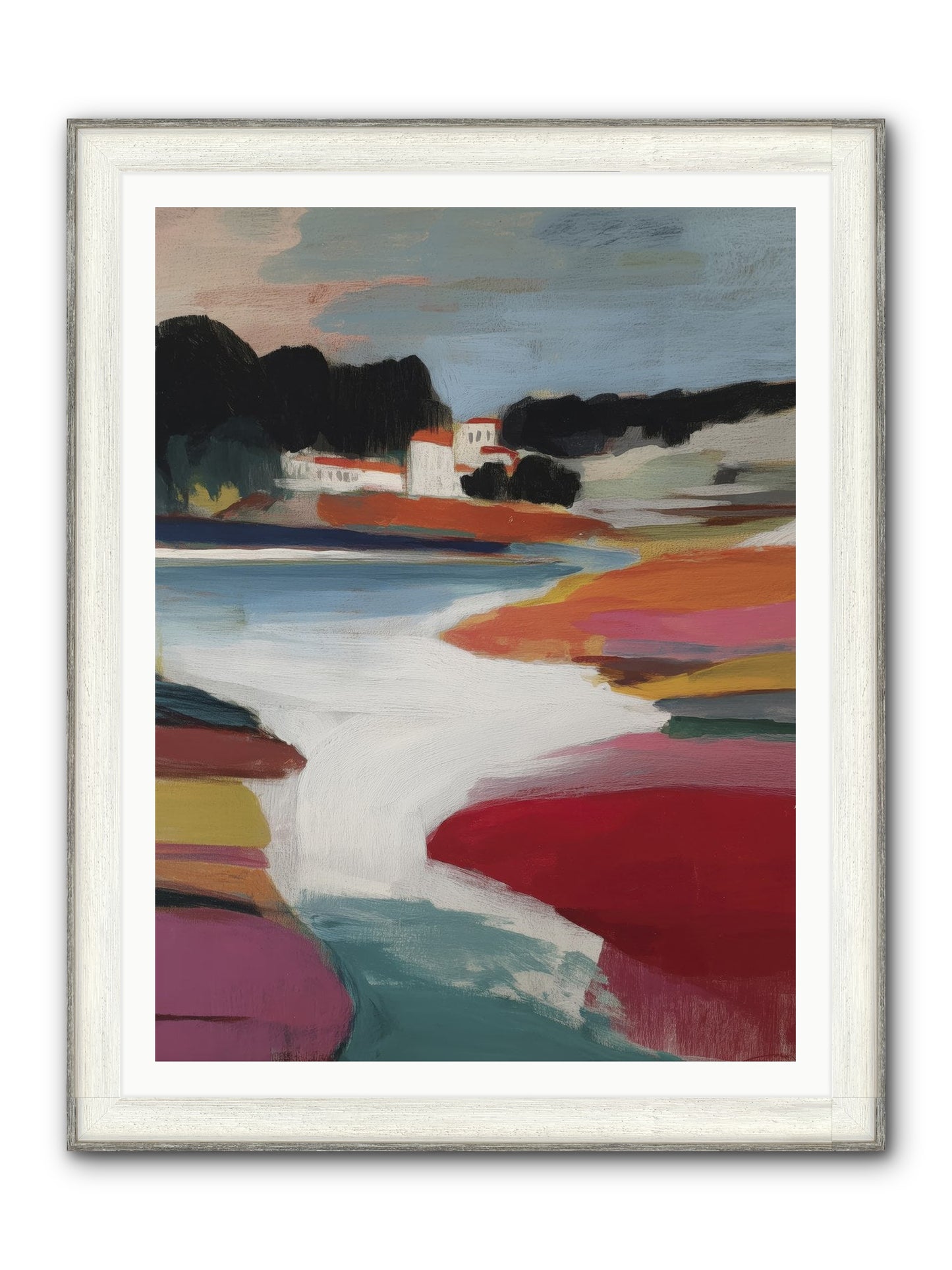 Dawnseeker Framed Print - Driftwood White 36x48