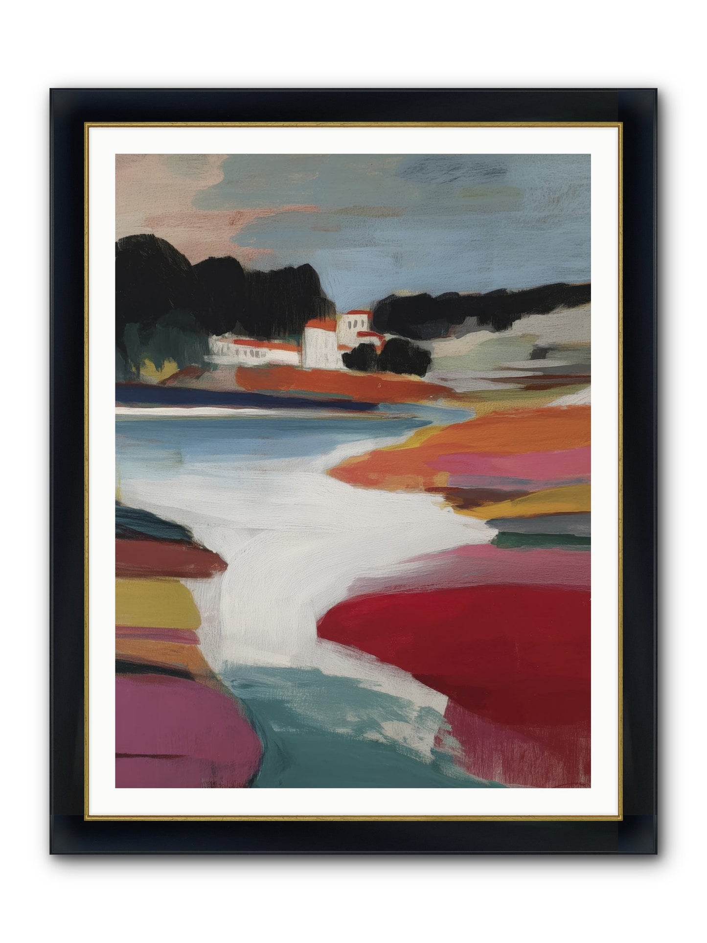 Dawnseeker Framed Print - Wide Black w/Gold 36x48