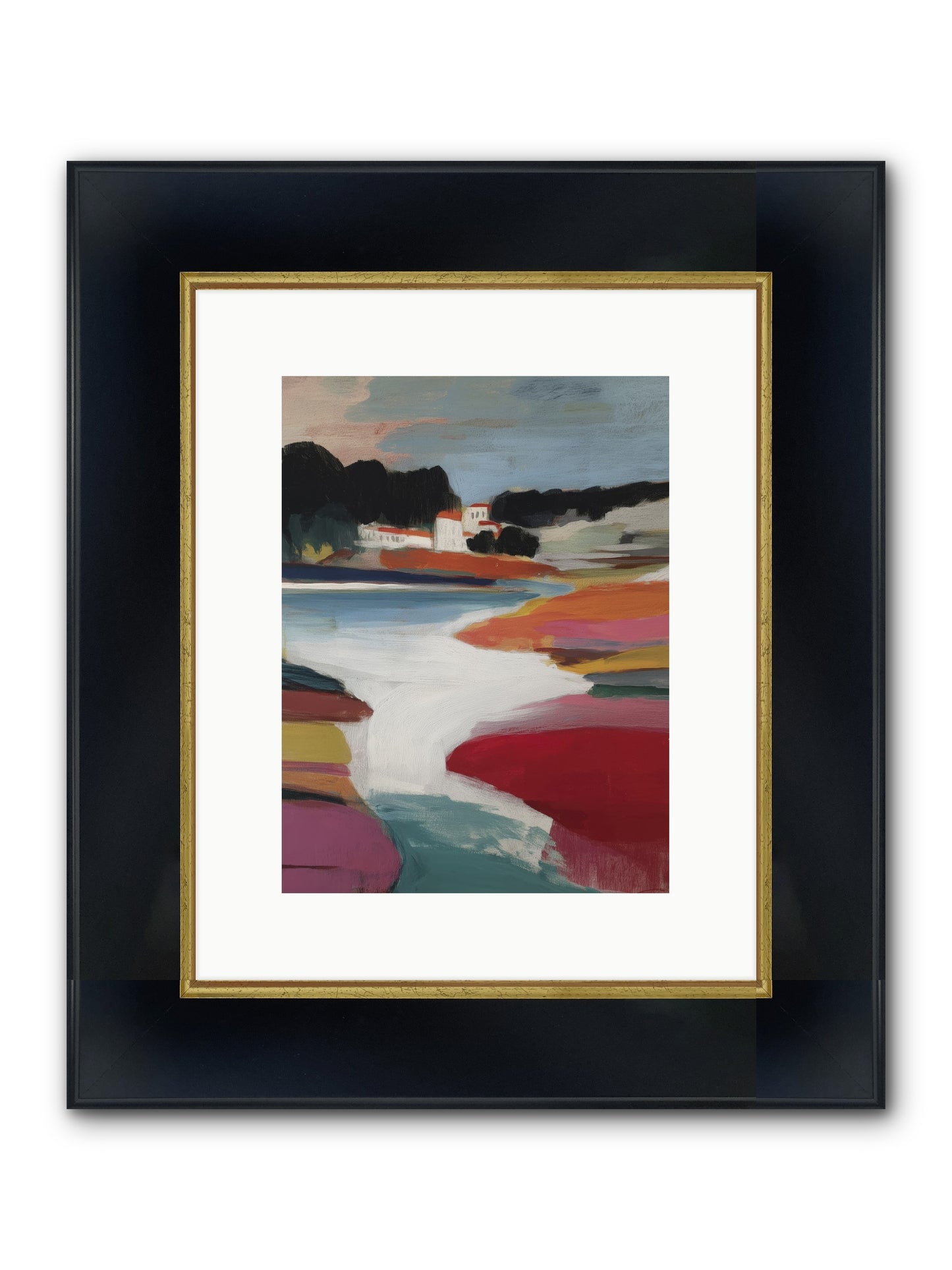 Dawnseeker Framed Print - Wide Black w/Gold 9x12