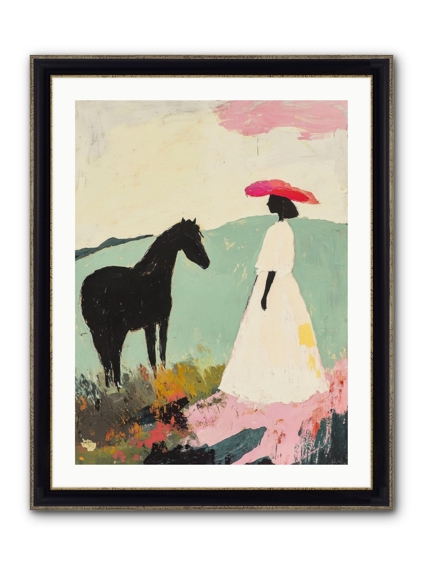 Daybreak Framed Print - Black & Gold 24x32