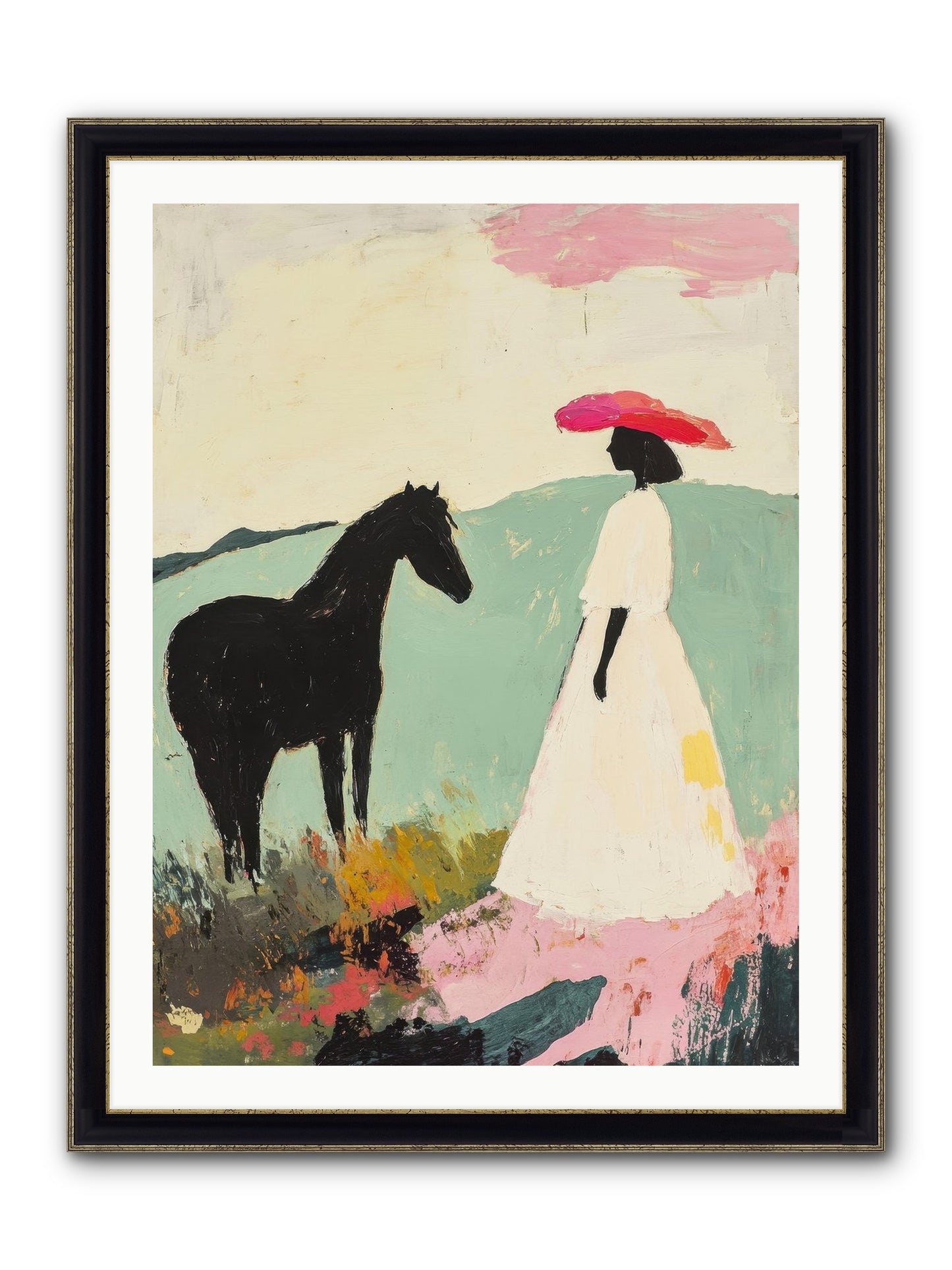 Daybreak Framed Print - Black & Gold 30x40
