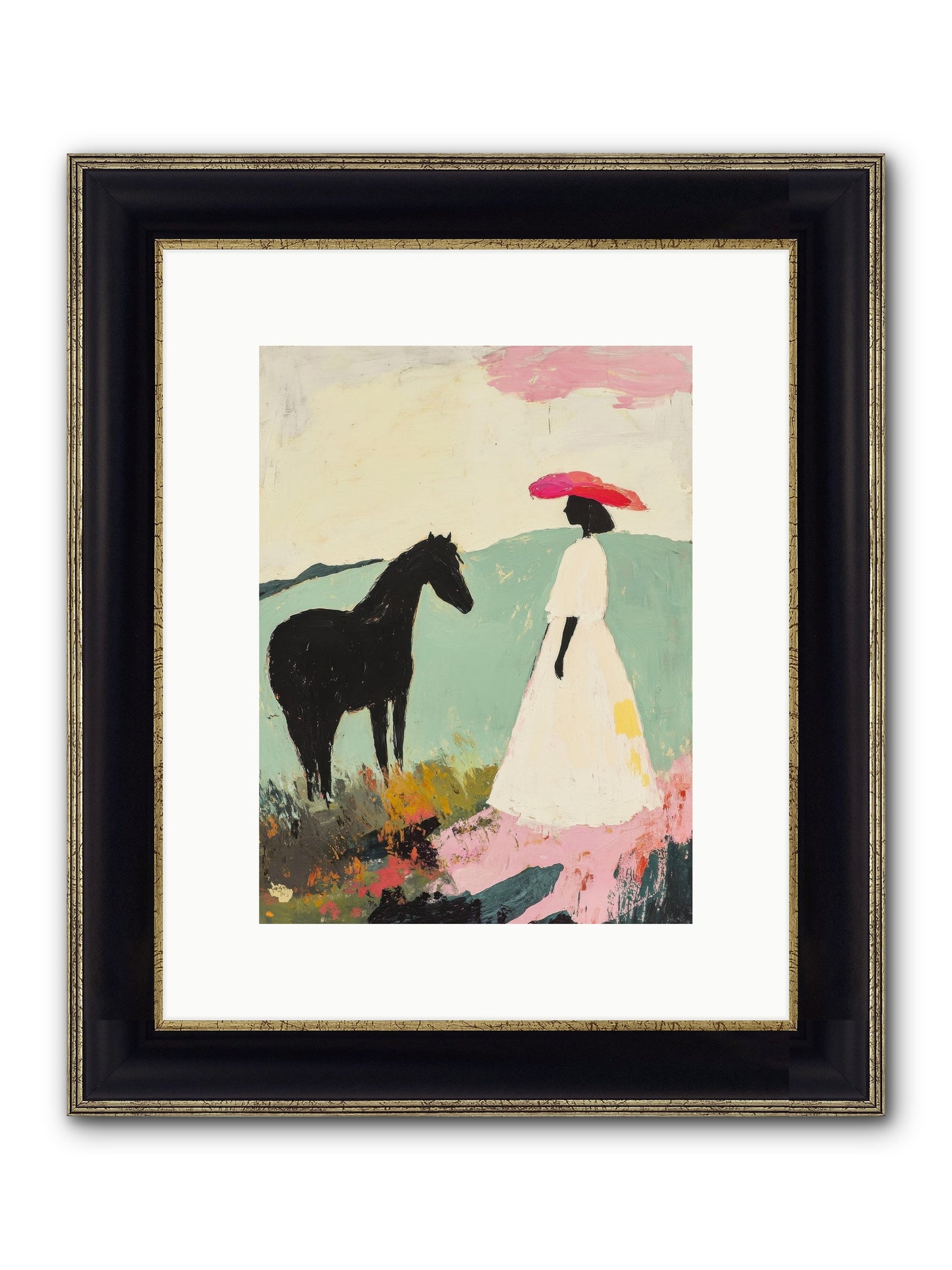 Daybreak Framed Print - Black & Gold 9x12