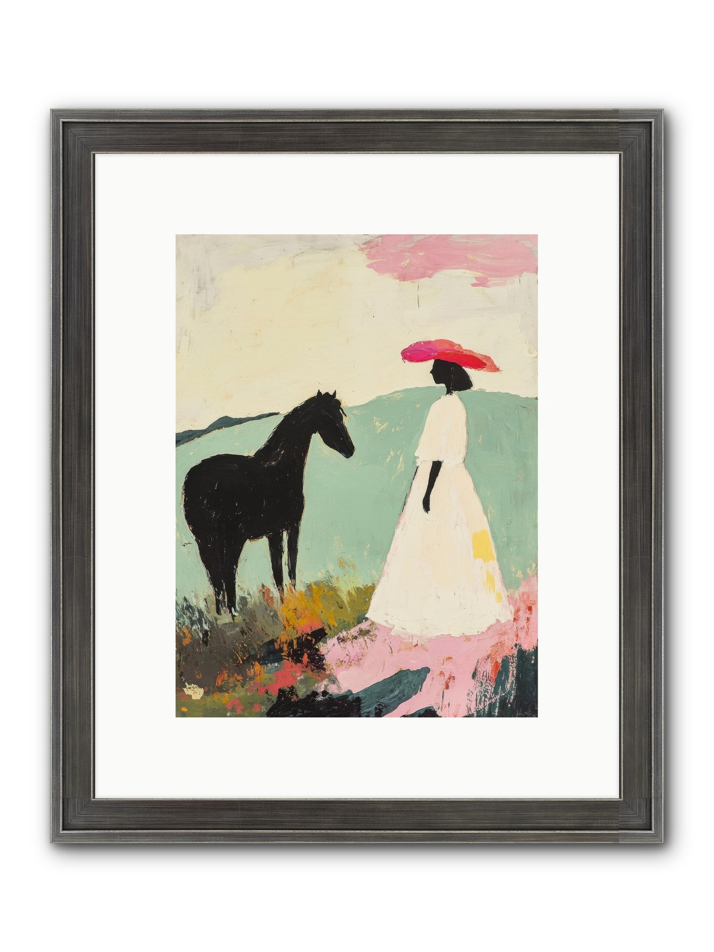 Daybreak Framed Print - Slimwoods Black/Silver 9x12