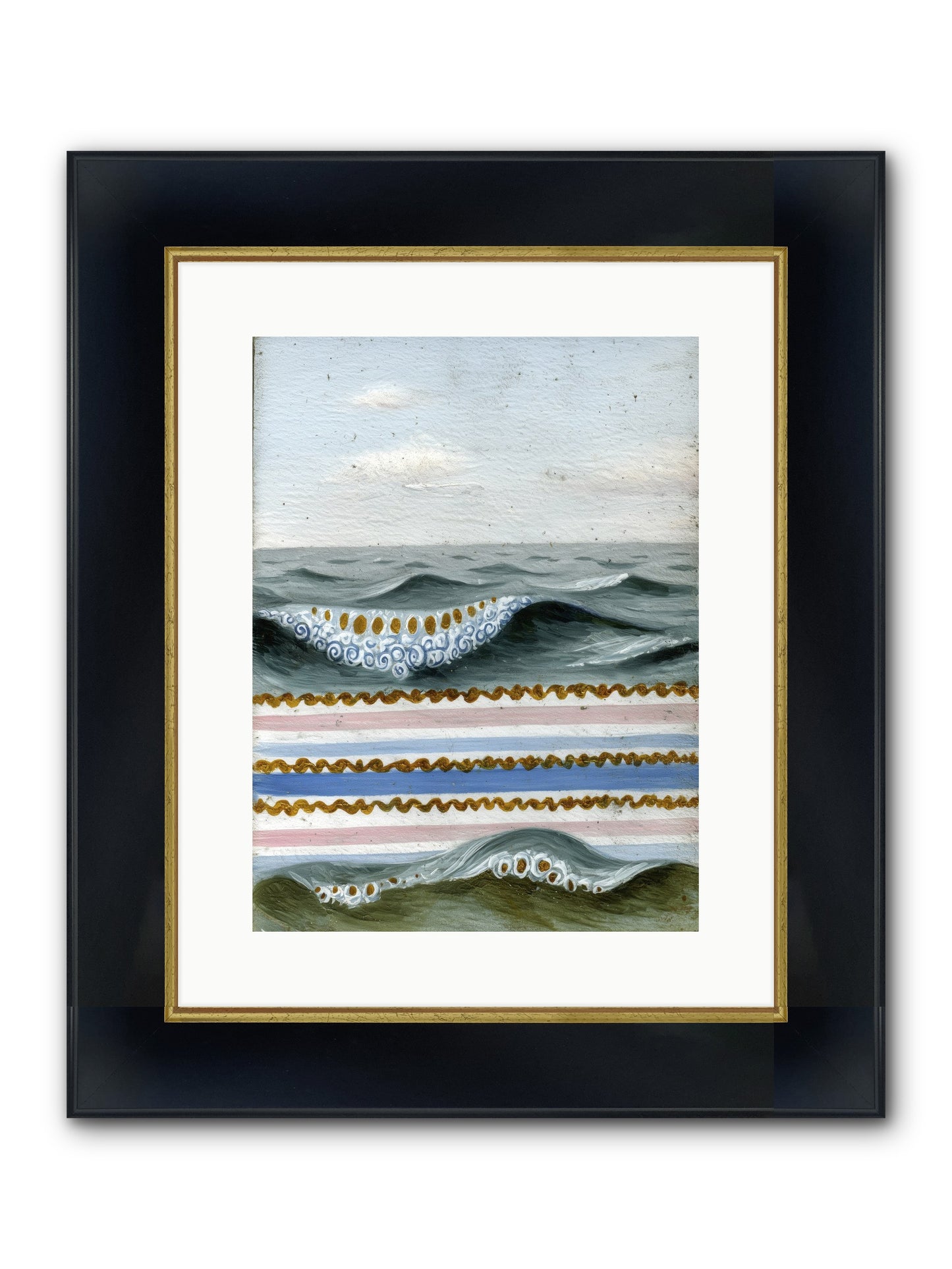 Daybreak Dance Framed Print - Wide Black w/Gold 12x16