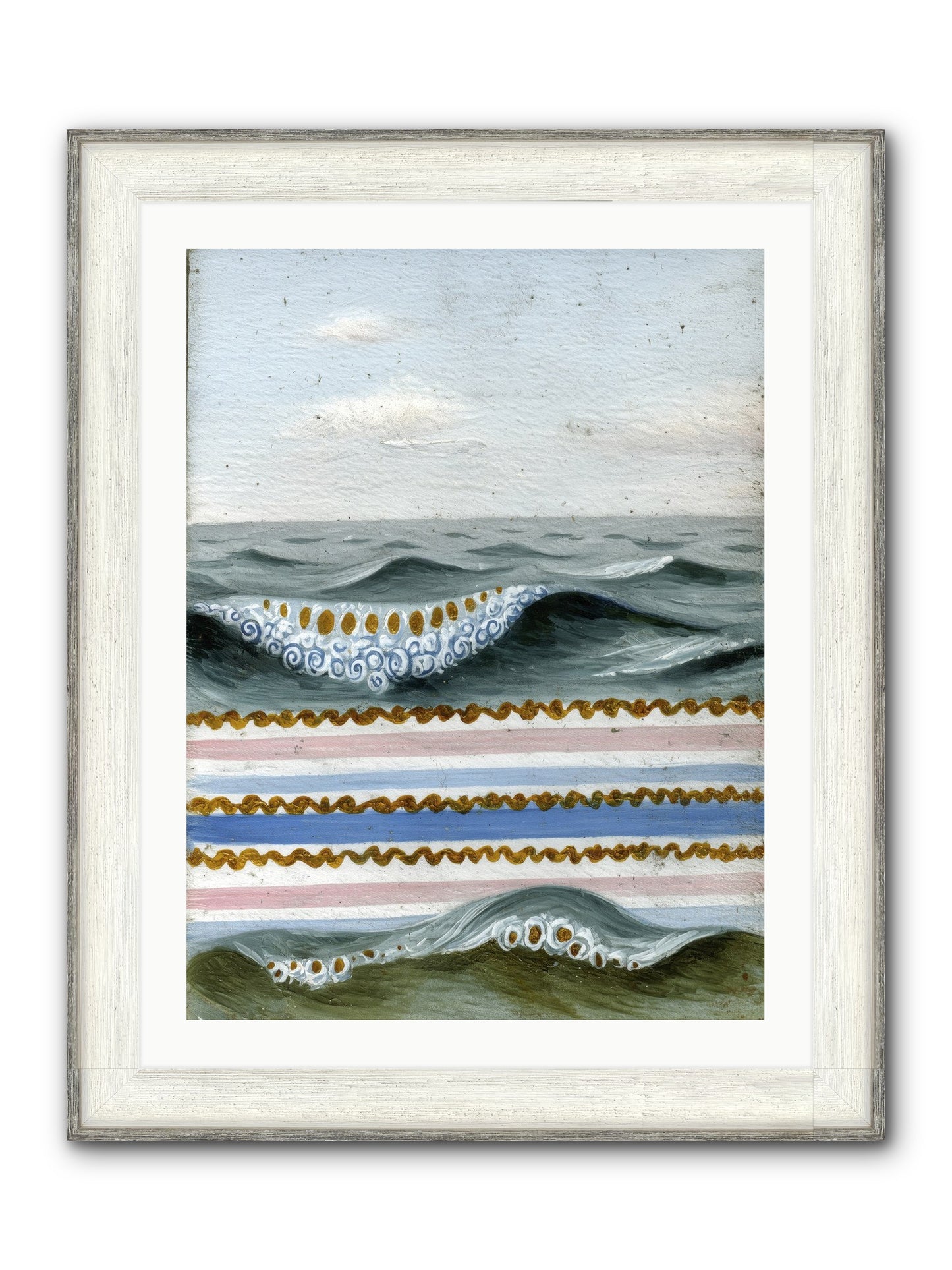 Daybreak Dance Framed Print - Driftwood White 24x32