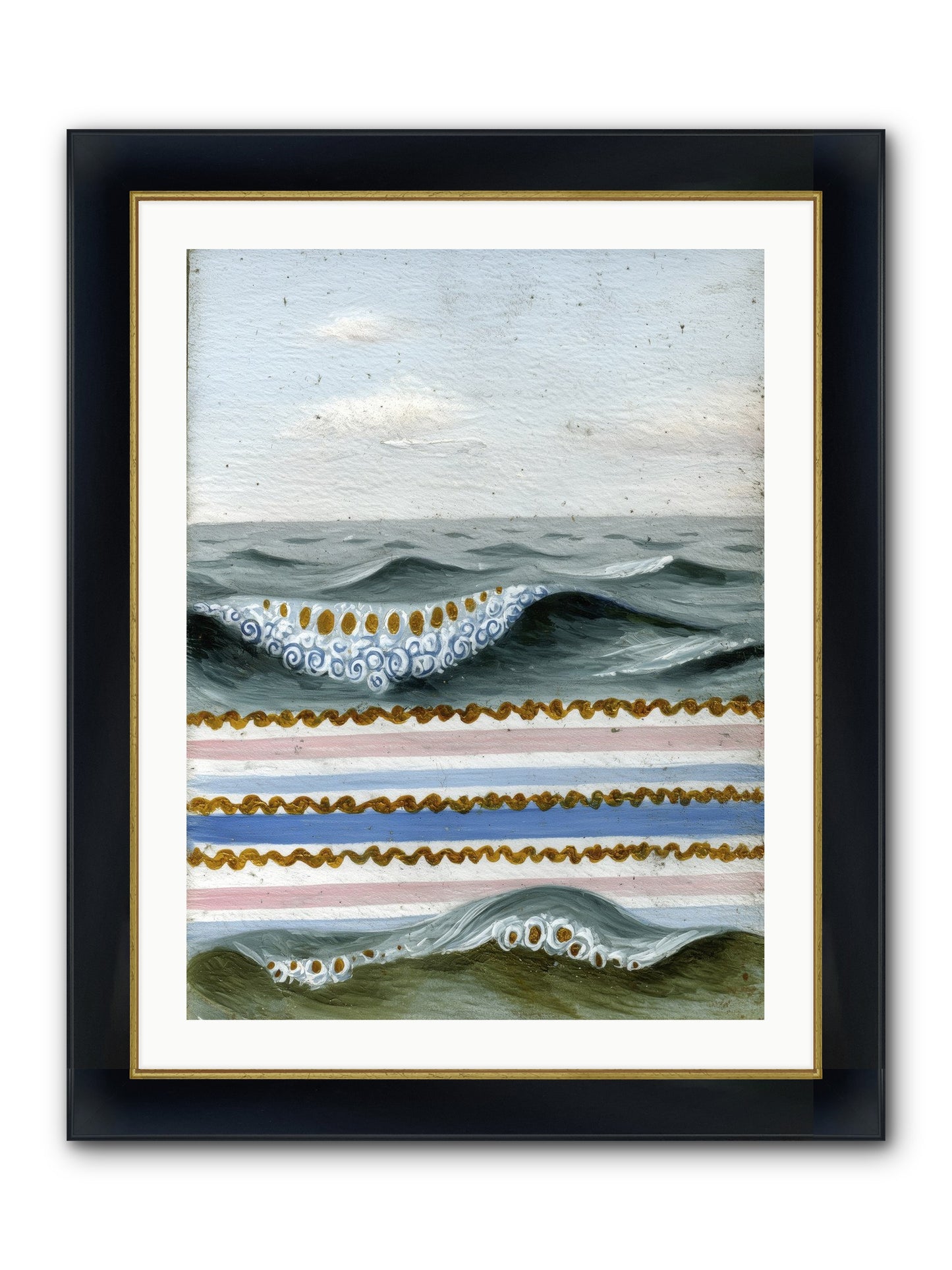 Daybreak Dance Framed Print - Wide Black w/Gold 24x32