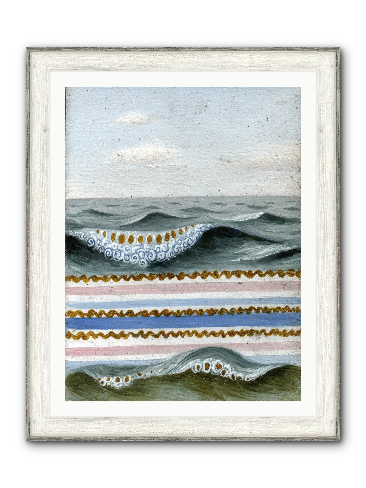 Daybreak Dance Framed Print - Driftwood White 30x40