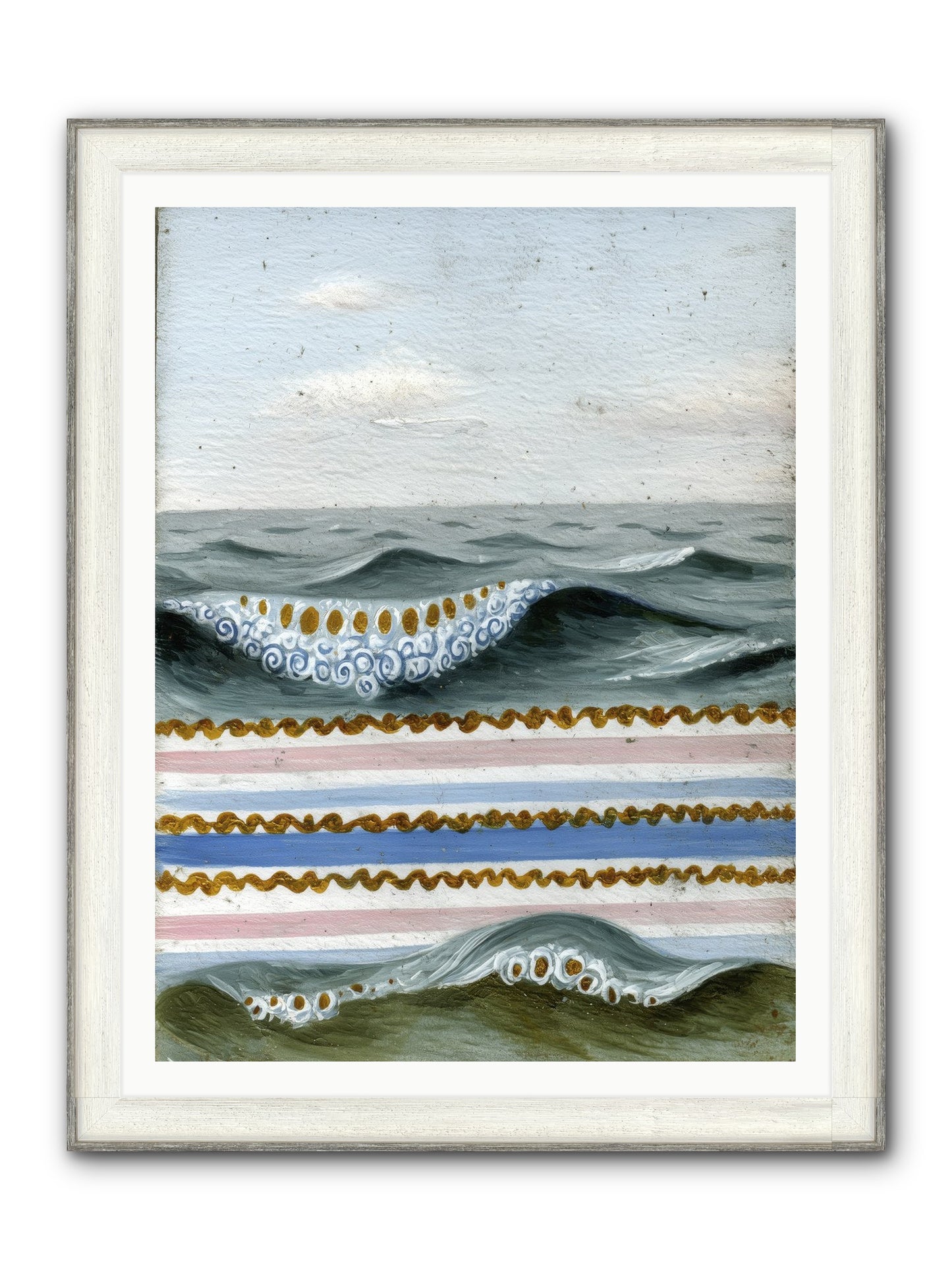 Daybreak Dance Framed Print - Driftwood White 36x48