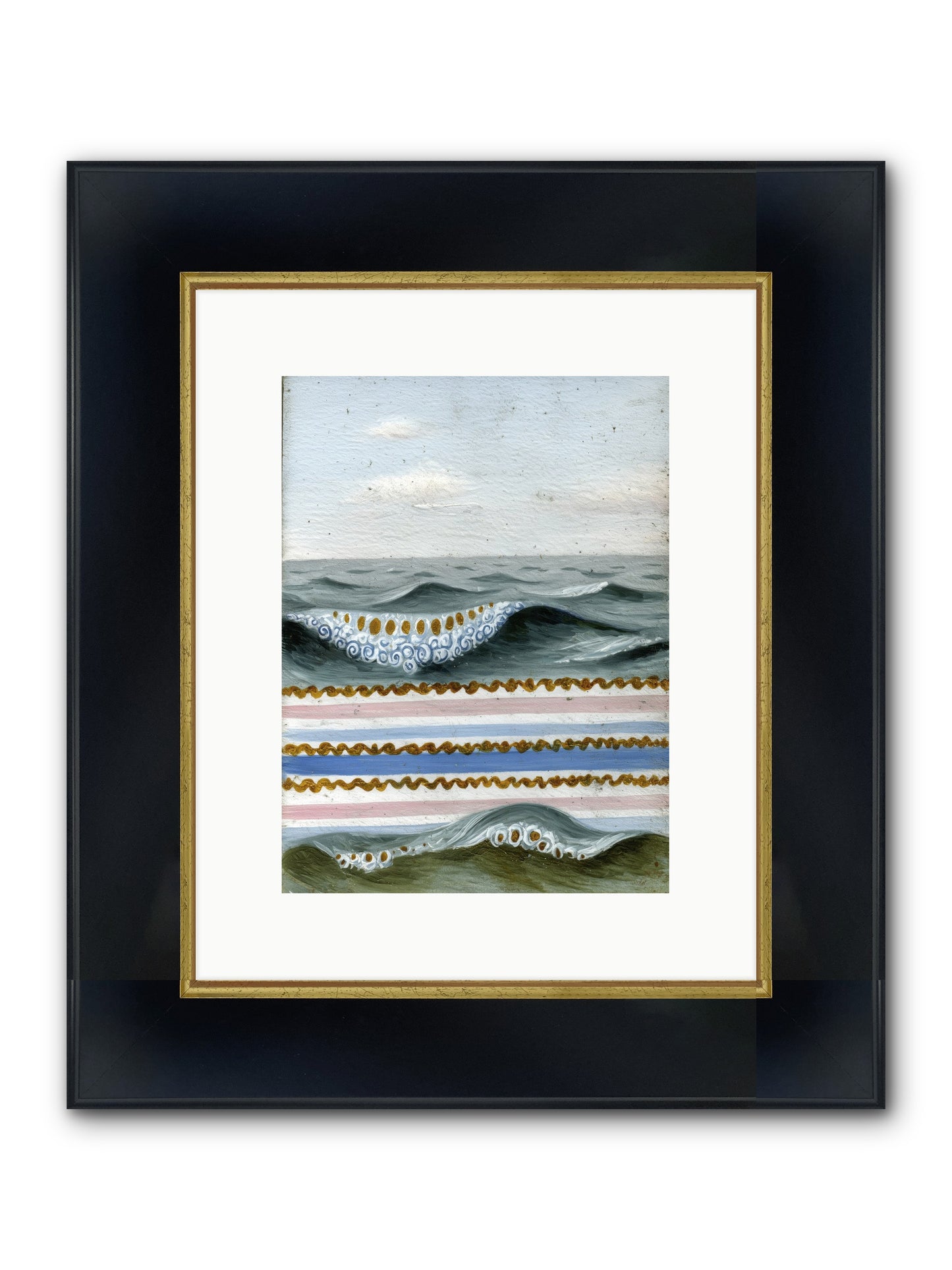 Daybreak Dance Framed Print - Wide Black w/Gold 9x12