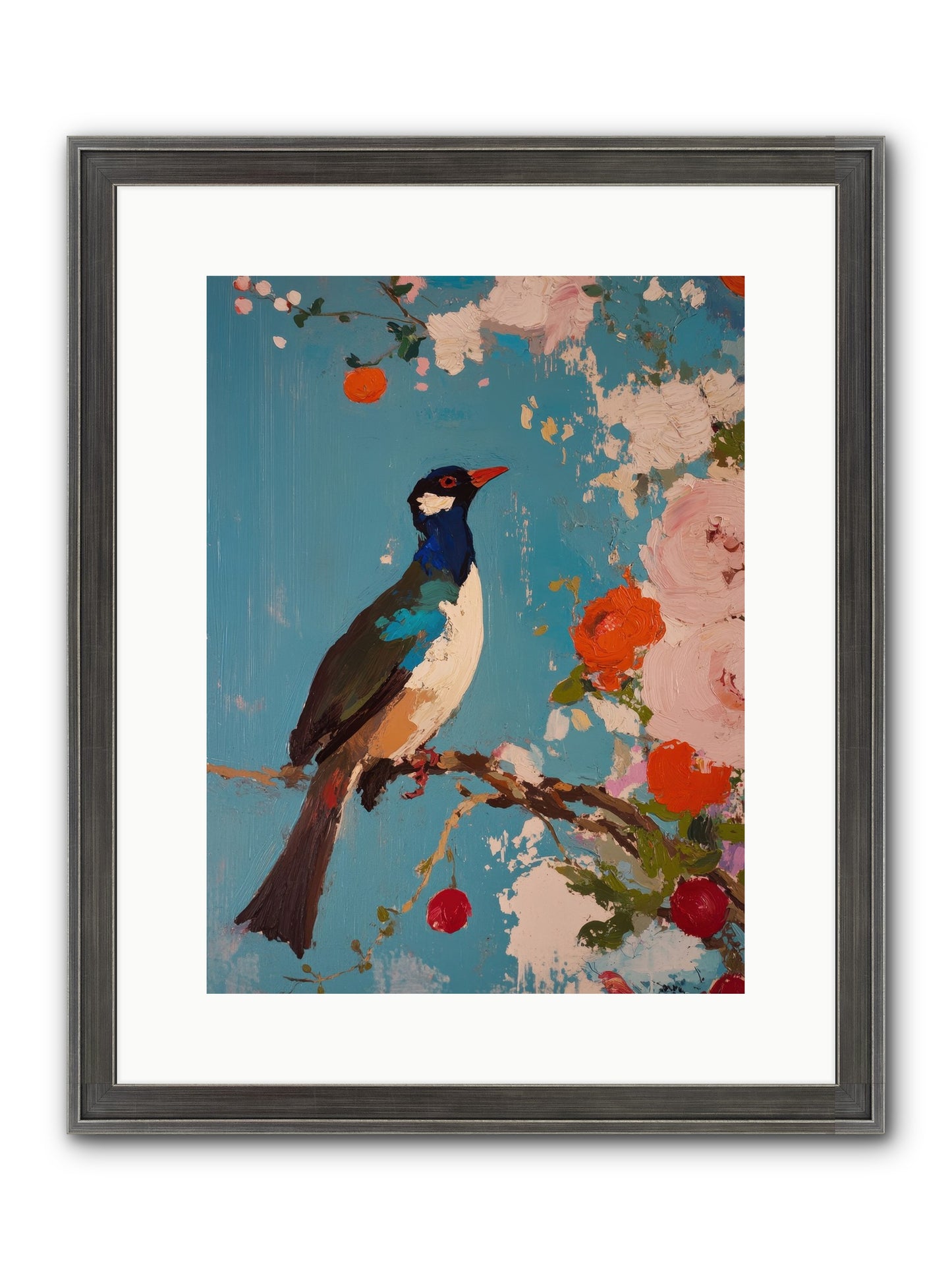 Daybreak Troubadour Framed Print - Slimwoods Black/Silver 12x16