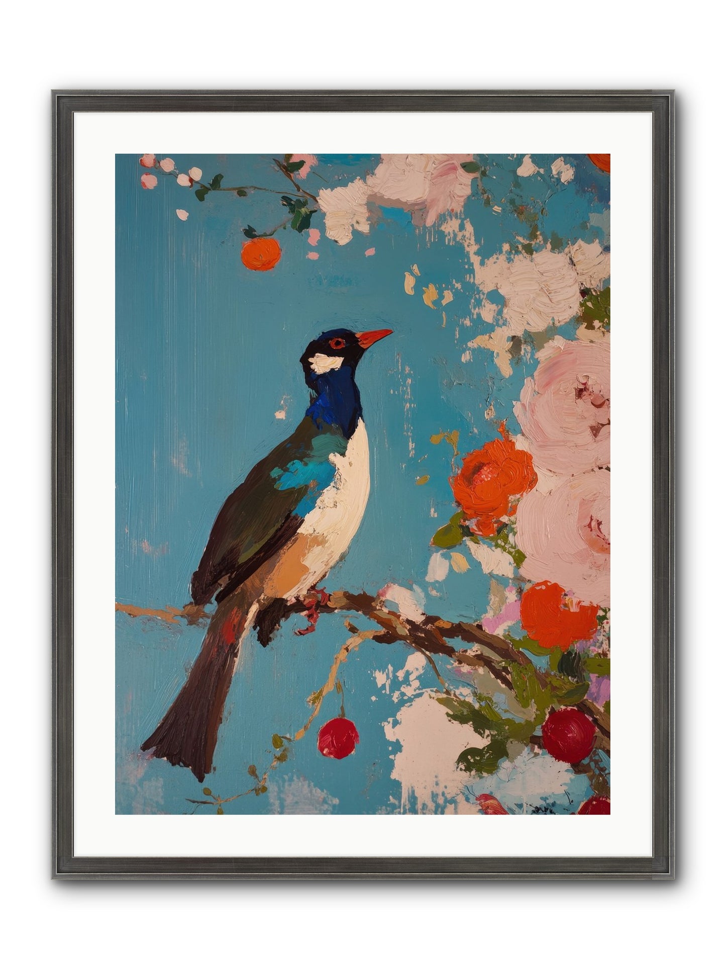 Daybreak Troubadour Framed Print - Slimwoods Black/Silver 24x32
