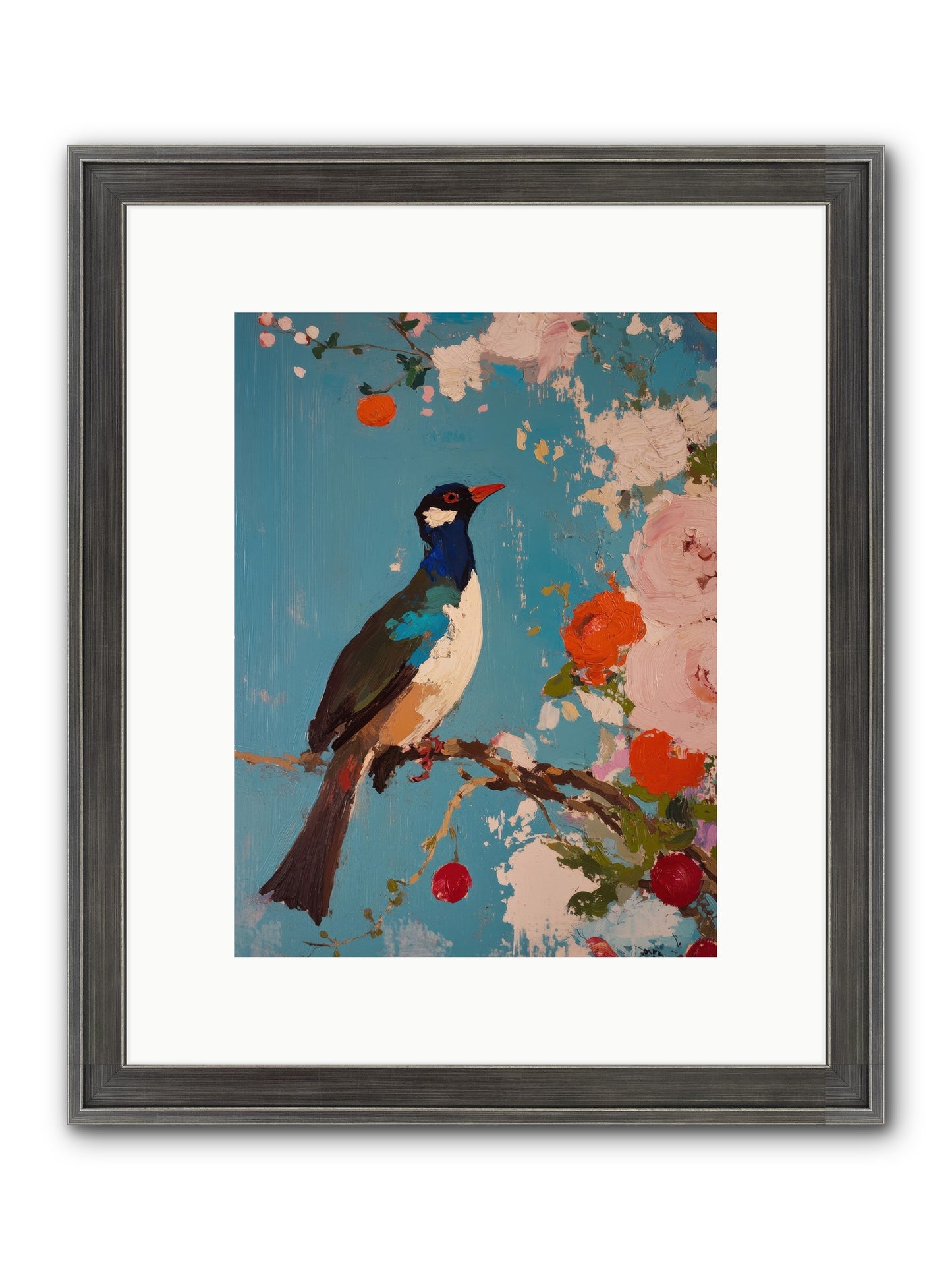 Daybreak Troubadour Framed Print - Slimwoods Black/Silver 9x12