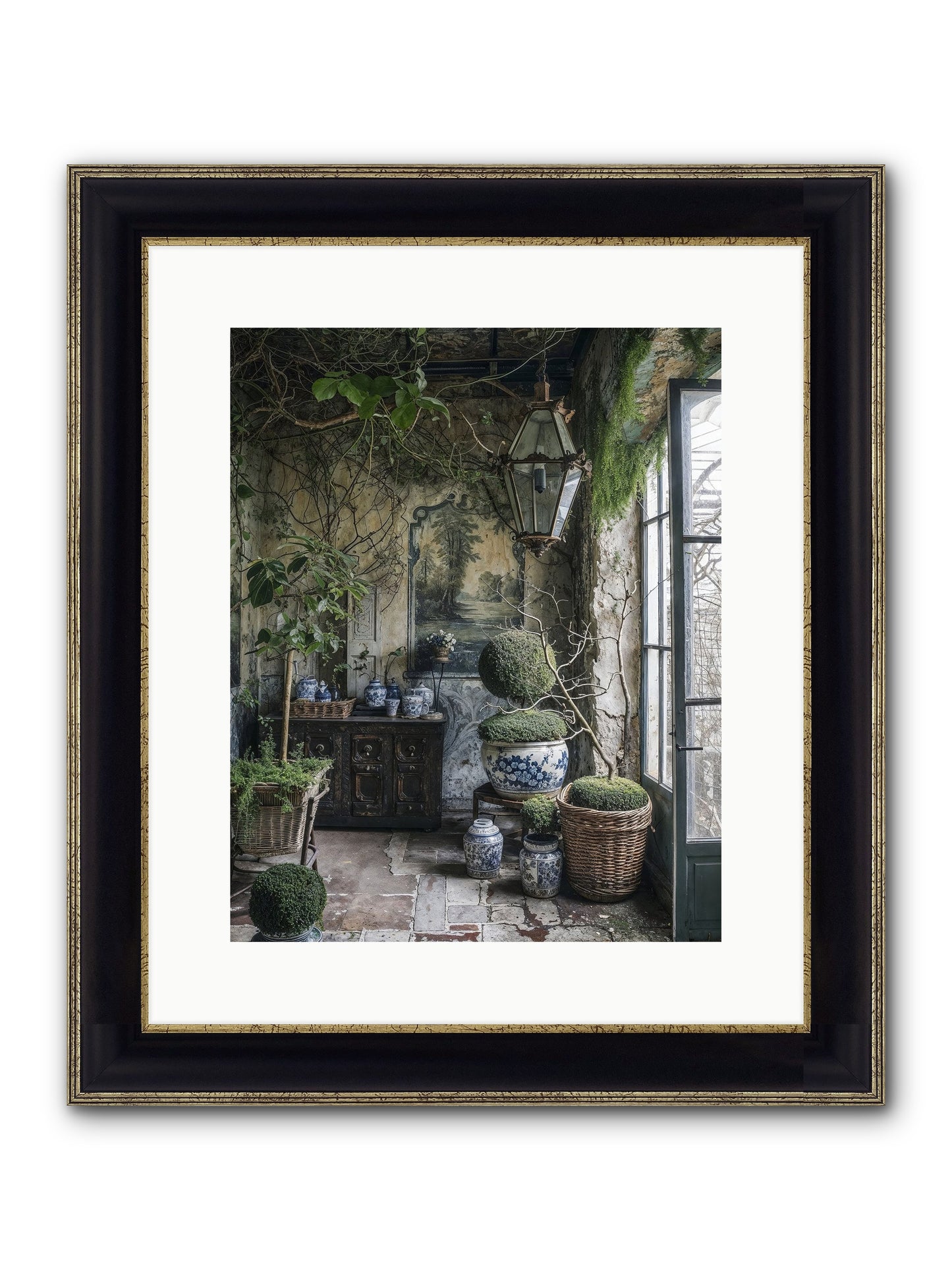 Dayspring Praise Framed Print - Black & Gold 12x15