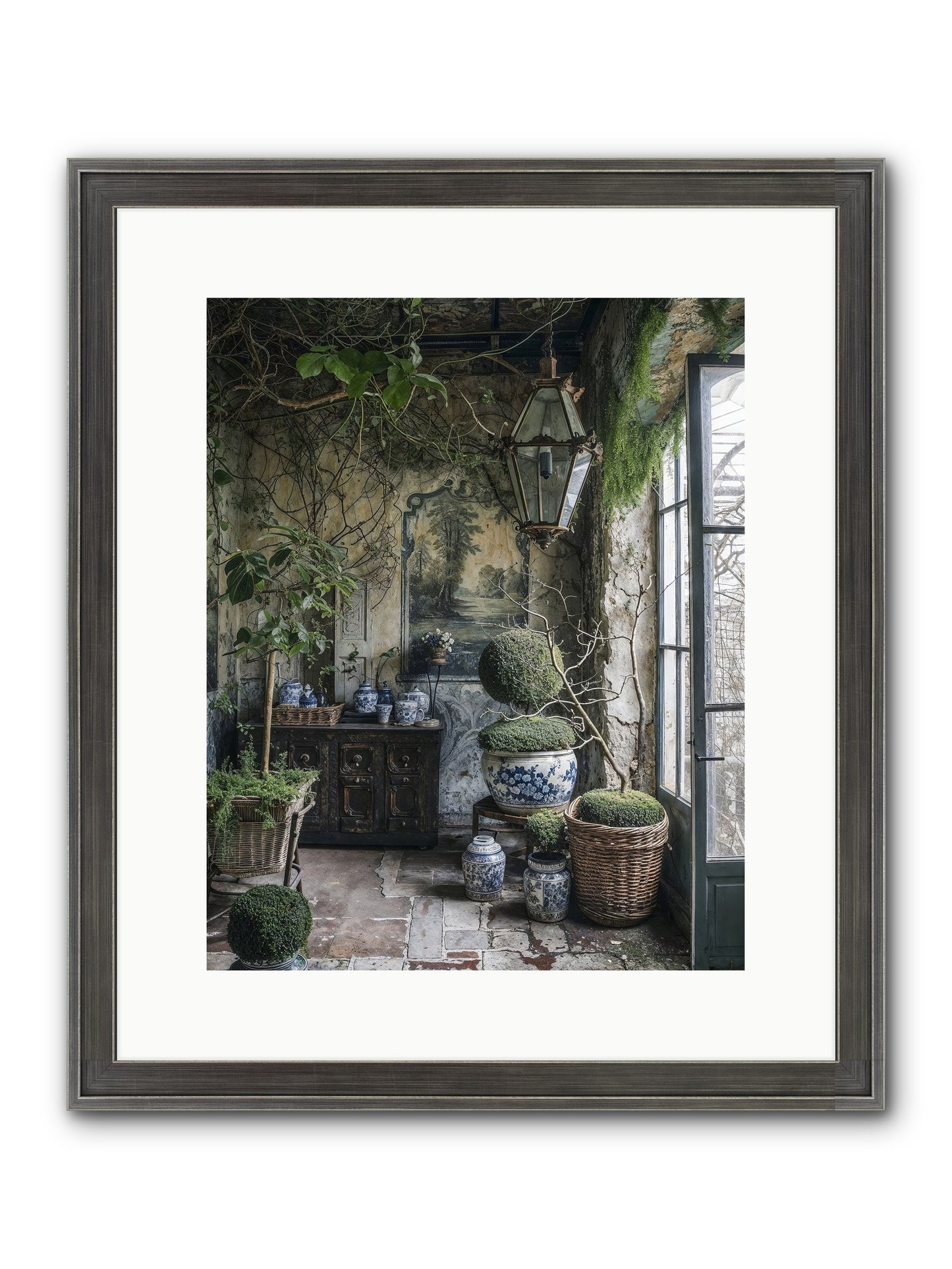 Dayspring Praise Framed Print - Slimwoods Black/Silver 12x15