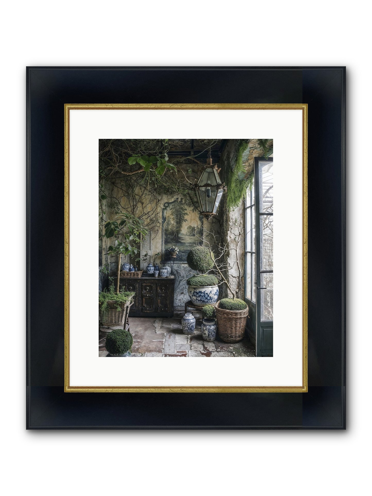 Dayspring Praise Framed Print - Wide Black w/Gold 12x15