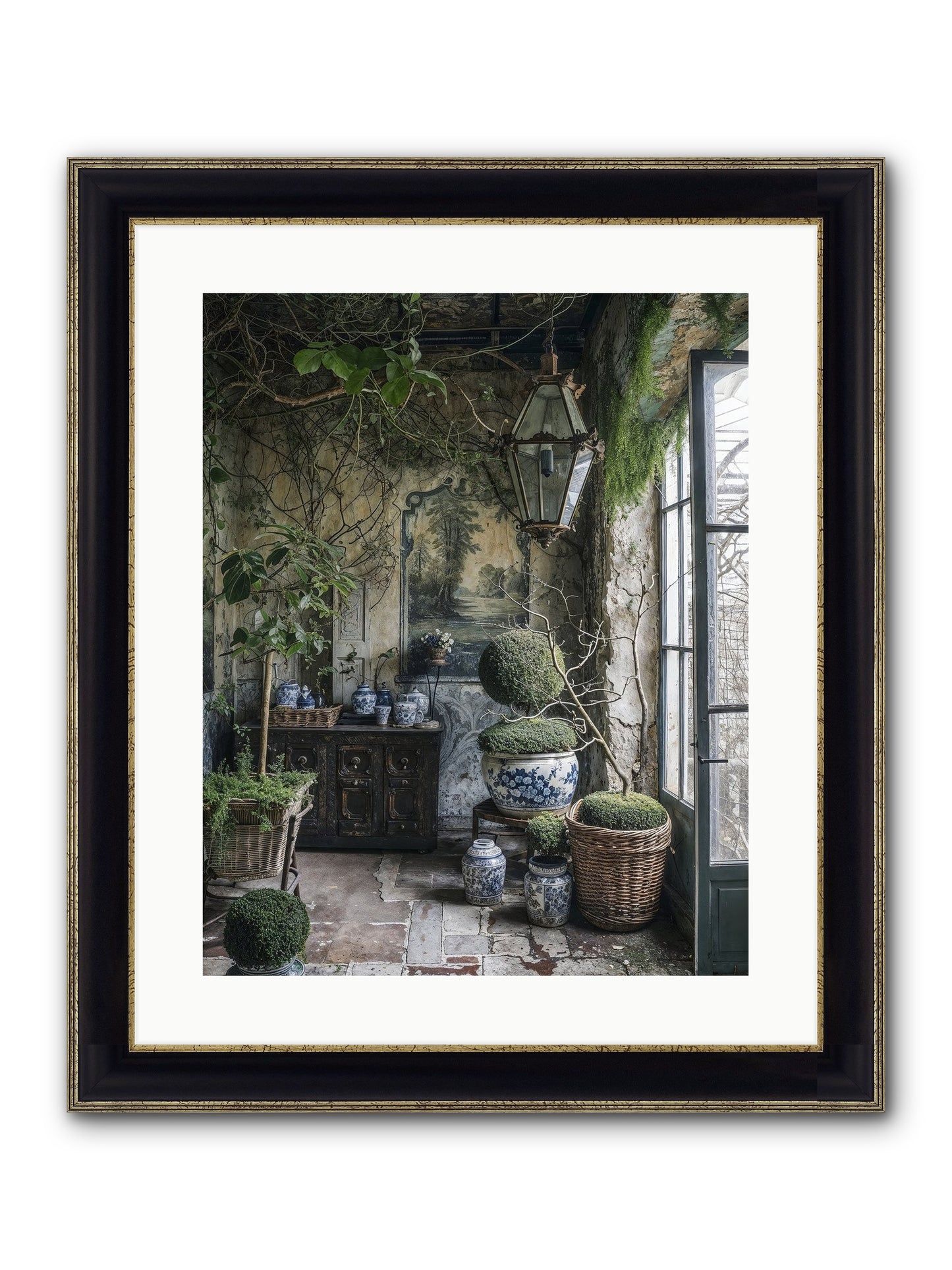 Dayspring Praise Framed Print - Black & Gold 16x20