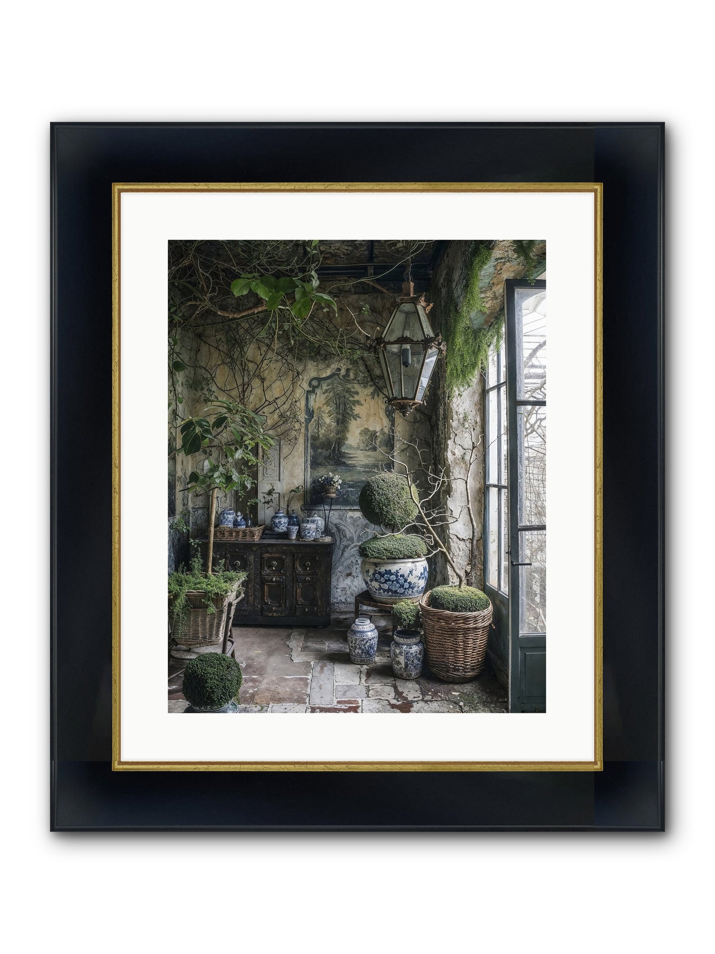 Dayspring Praise Framed Print - Wide Black w/Gold 16x20