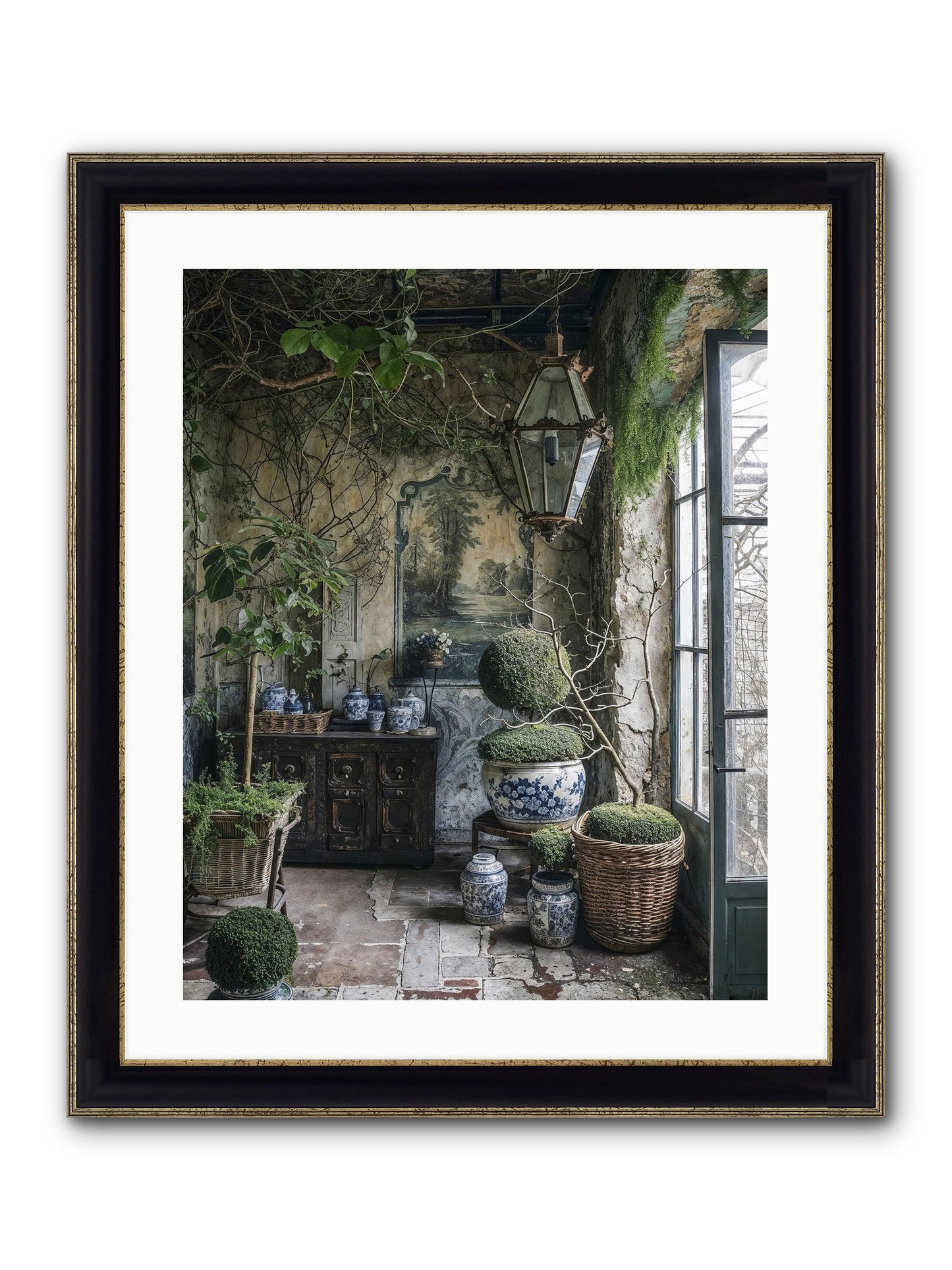 Dayspring Praise Framed Print - Black & Gold 20x25