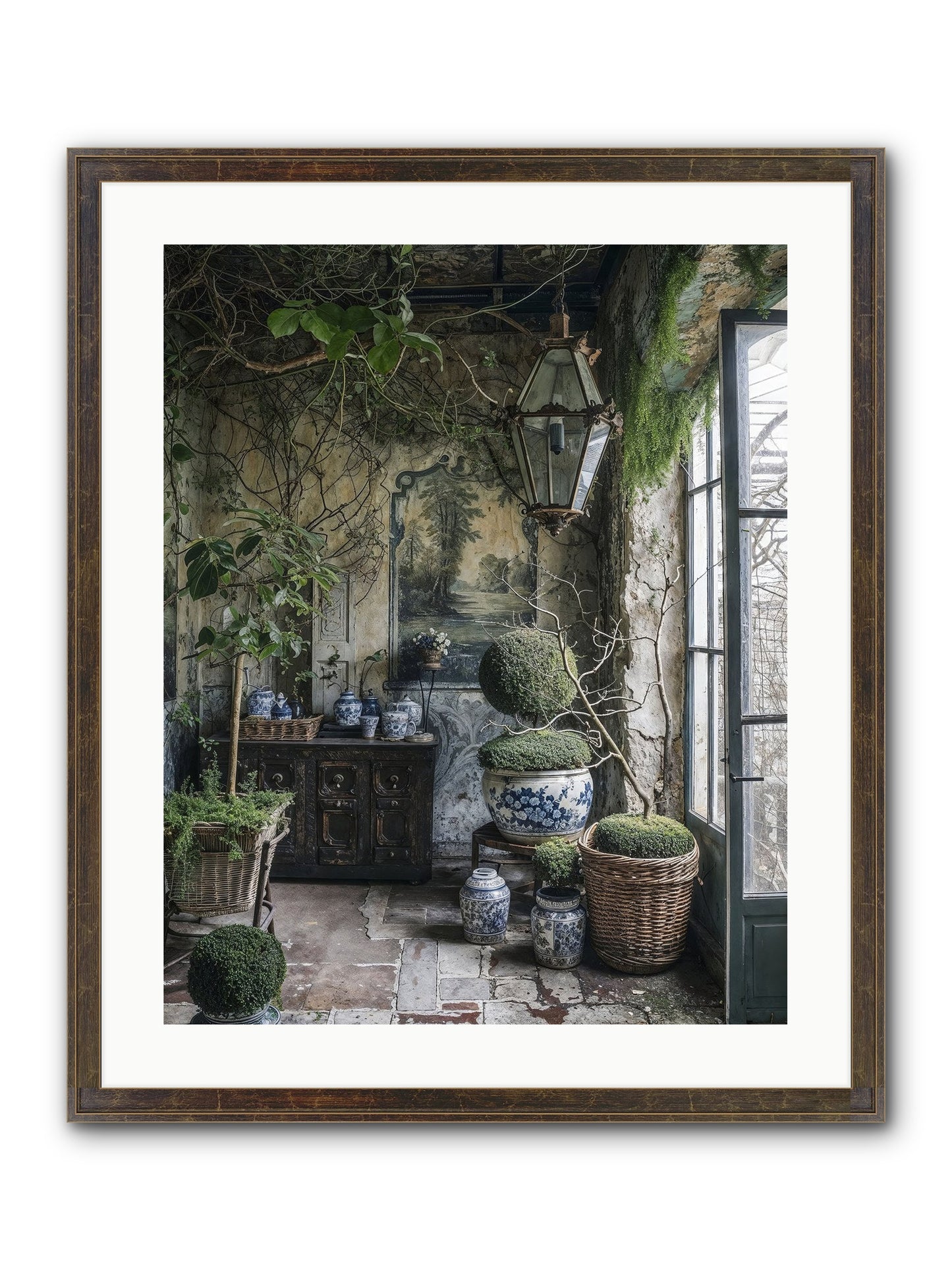 Dayspring Praise Framed Print - Slimwoods Black/Gold 20x25
