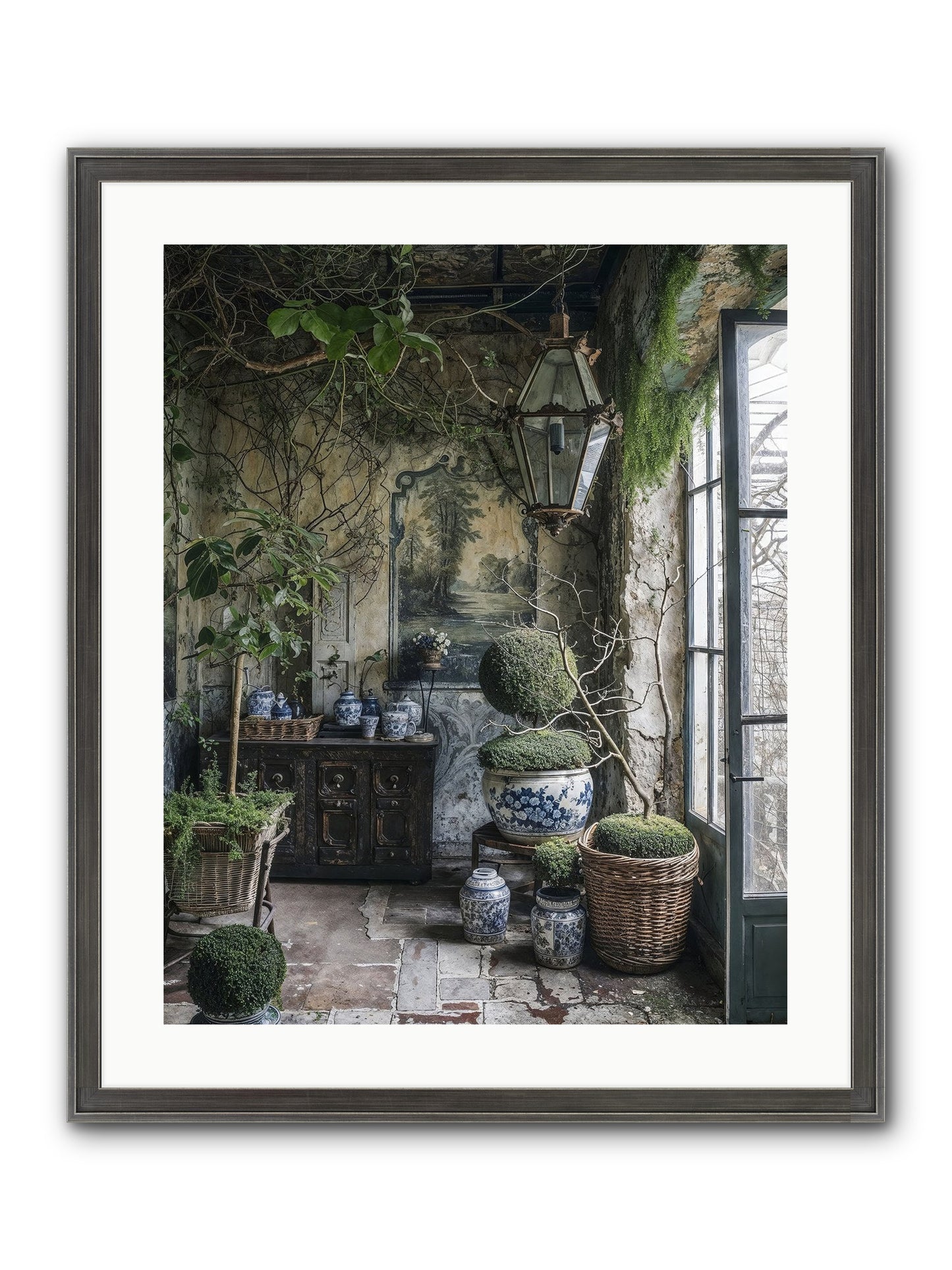 Dayspring Praise Framed Print - Slimwoods Black/Silver 20x25