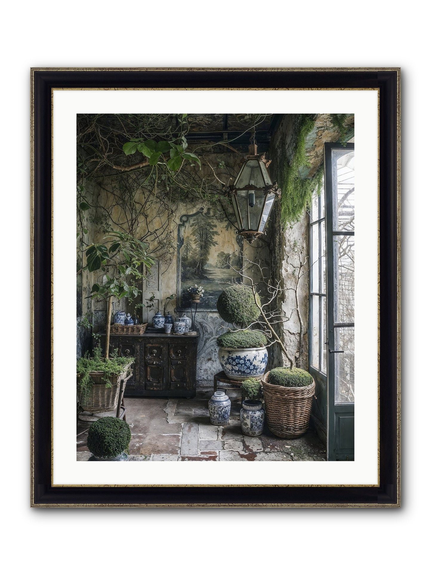 Dayspring Praise Framed Print - Black & Gold 24x30