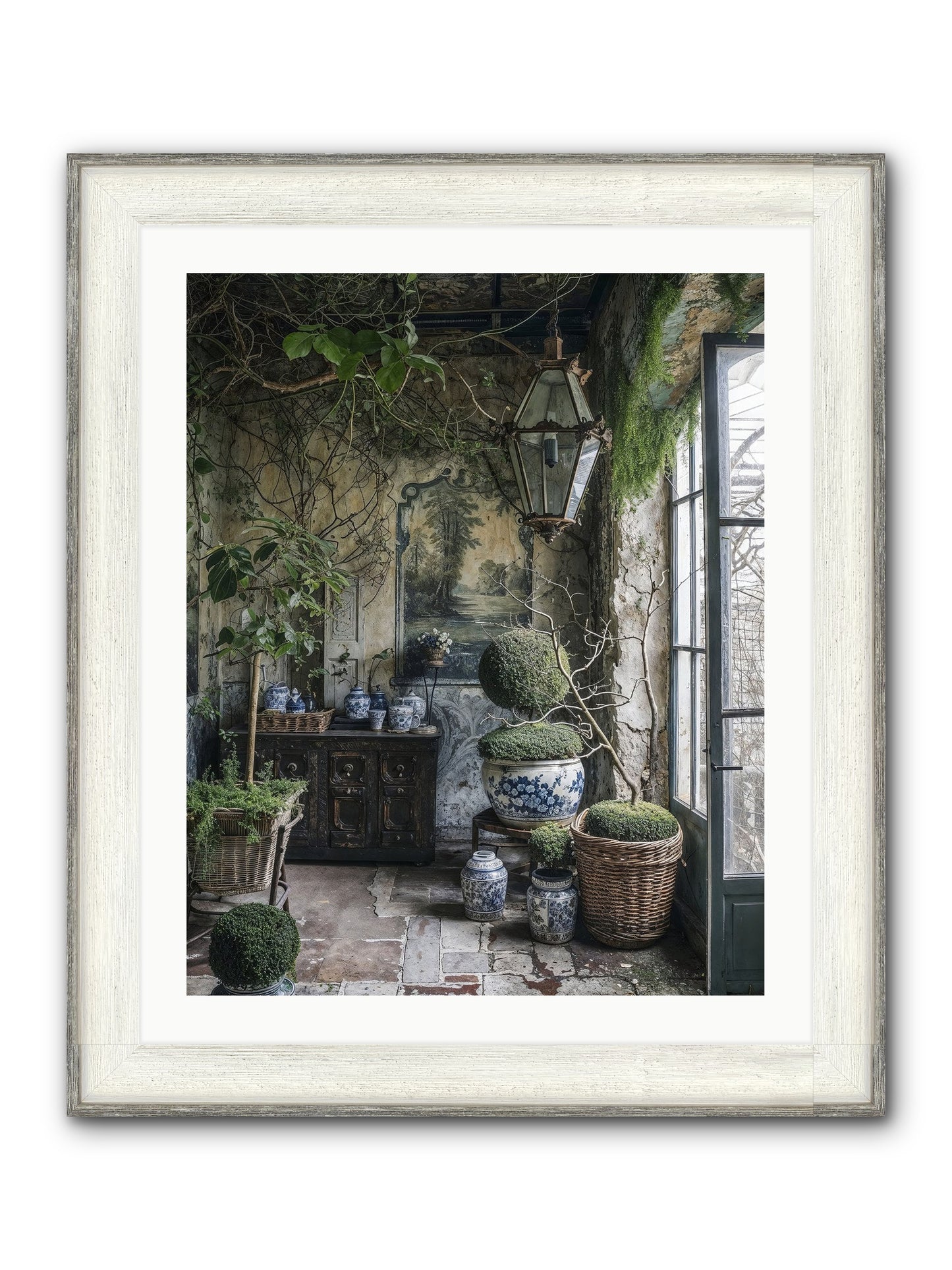 Dayspring Praise Framed Print - Driftwood White 24x30