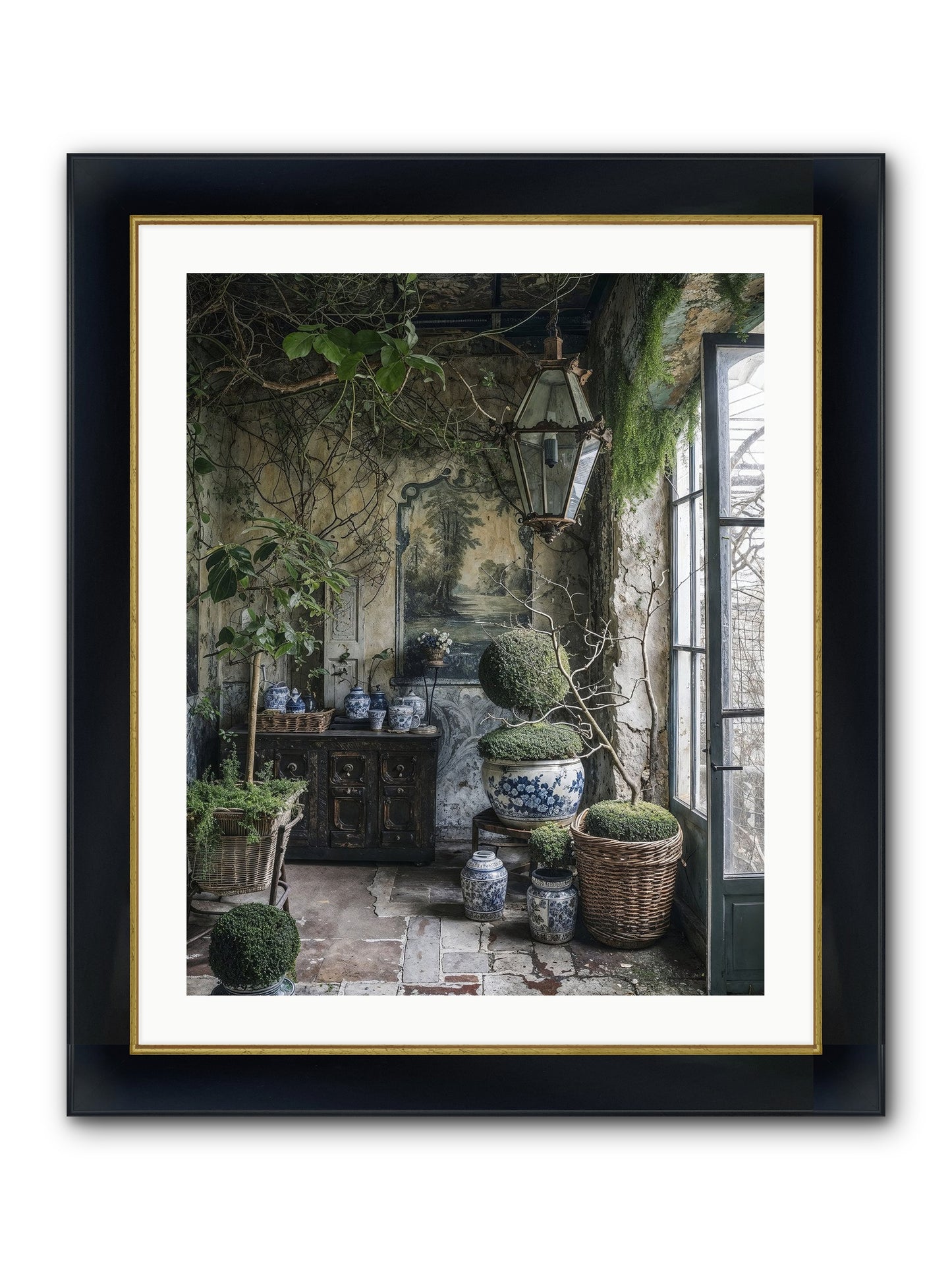 Dayspring Praise Framed Print - Wide Black w/Gold 24x30