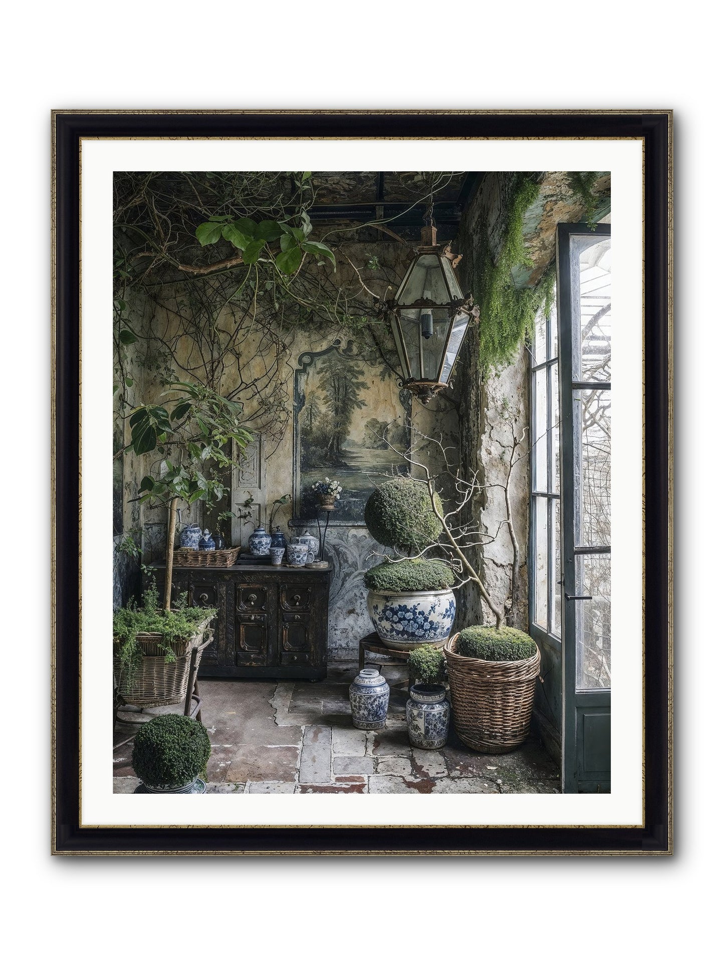 Dayspring Praise Framed Print - Black & Gold 32x40
