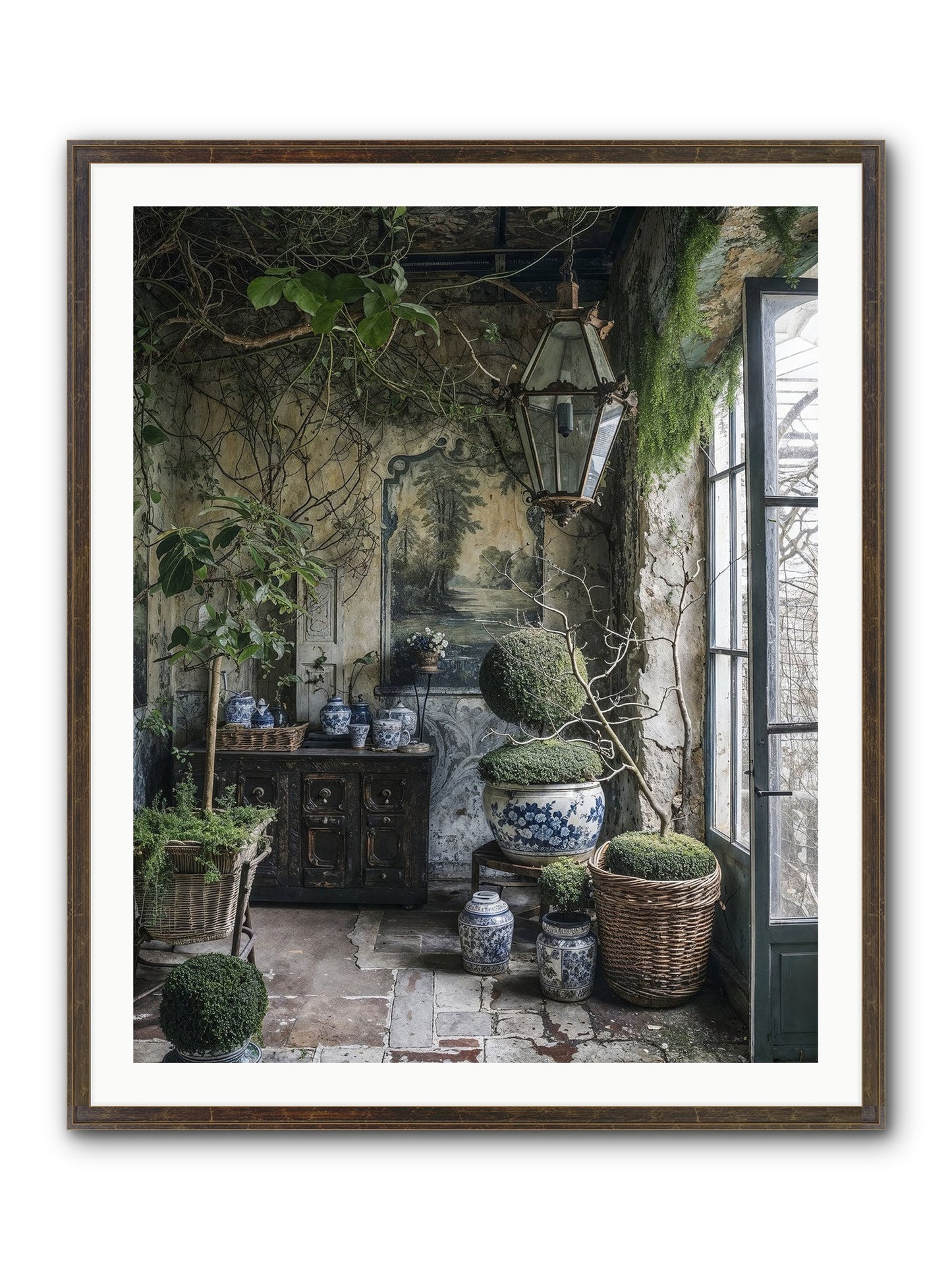 Dayspring Praise Framed Print - Slimwoods Black/Gold 32x40