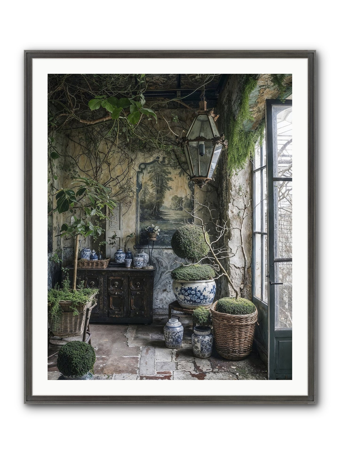 Dayspring Praise Framed Print - Slimwoods Black/Silver 32x40