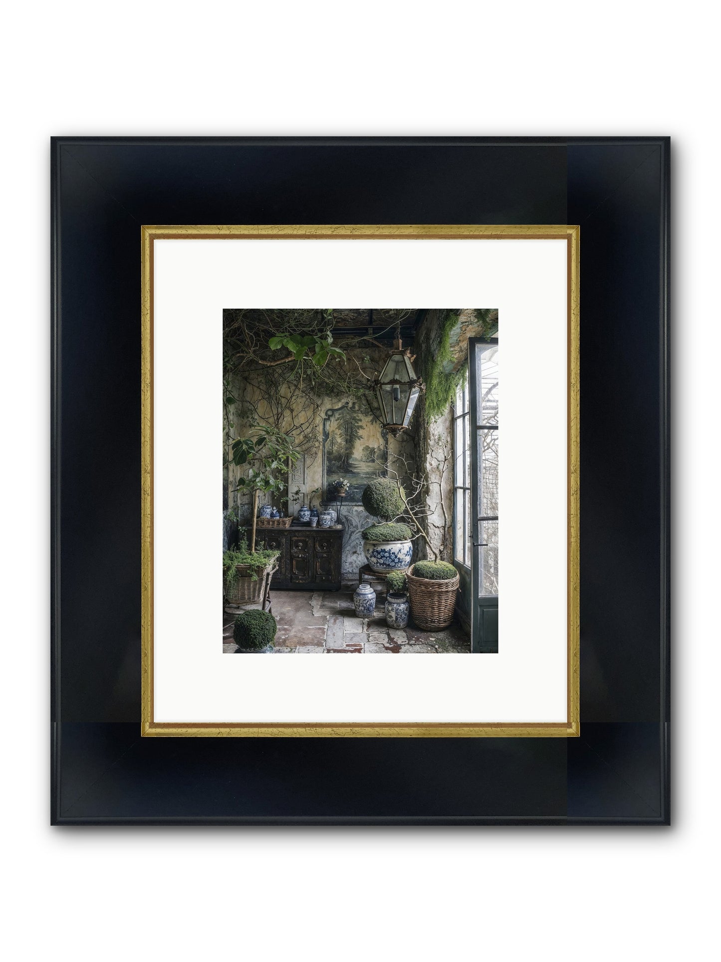Dayspring Praise Framed Print - Wide Black w/Gold 8x10