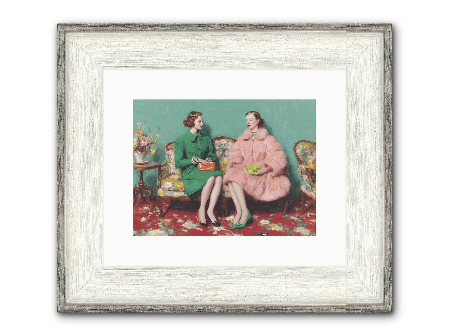 Dear Clement Court Framed Print - Driftwood White 12x9