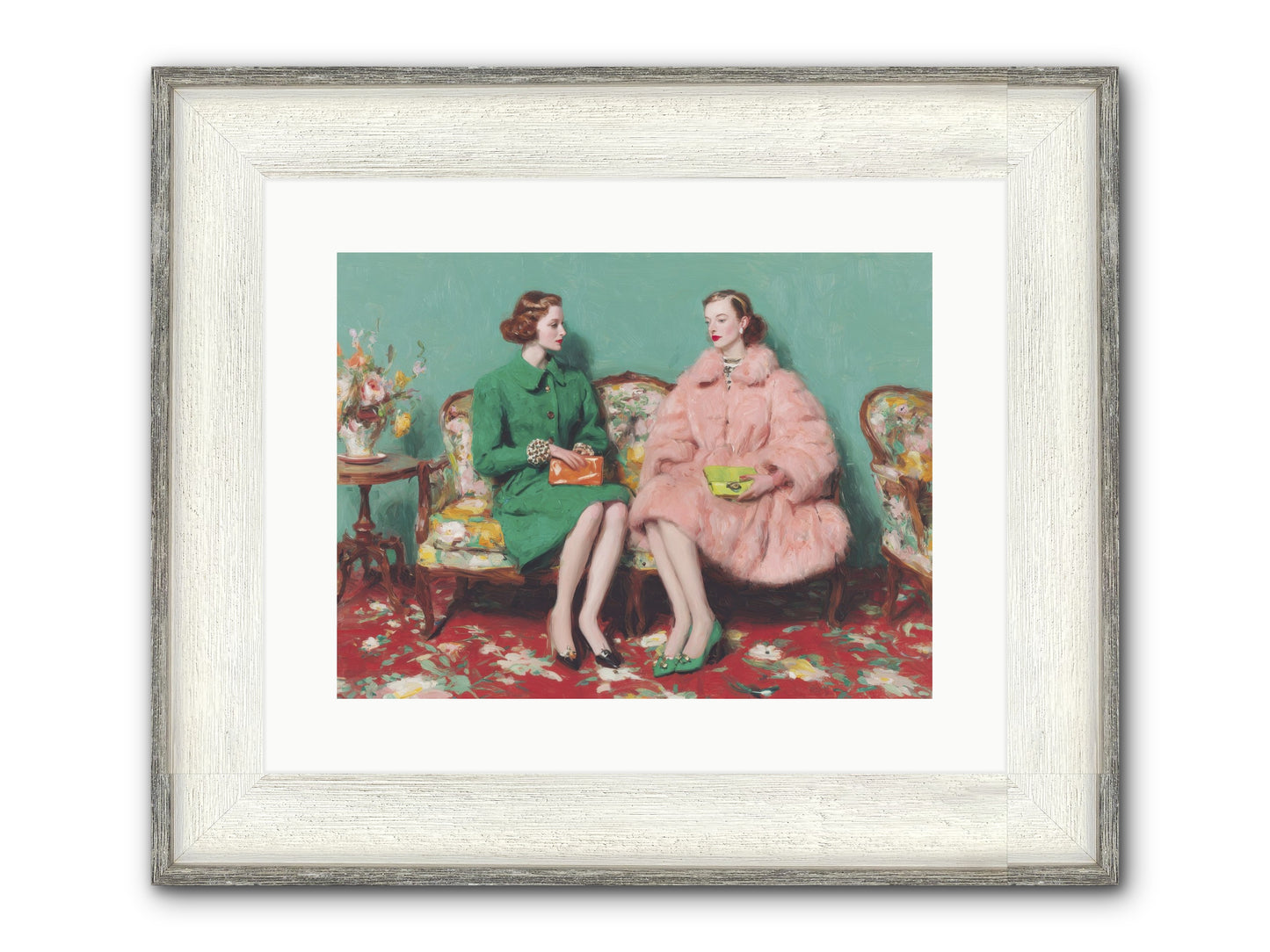 Dear Clement Court Framed Print - Driftwood White 16x12
