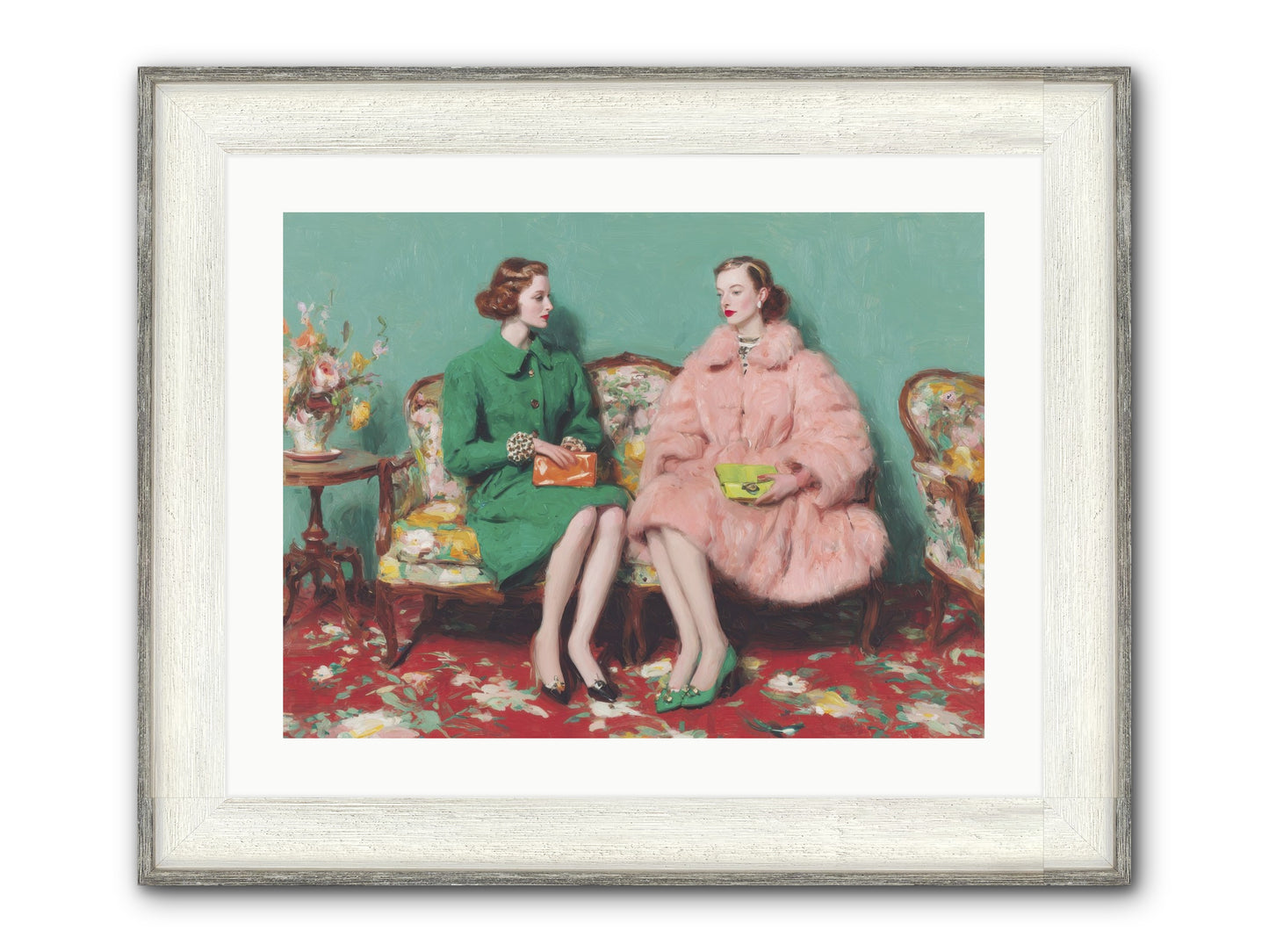 Dear Clement Court Framed Print - Driftwood White 24x18