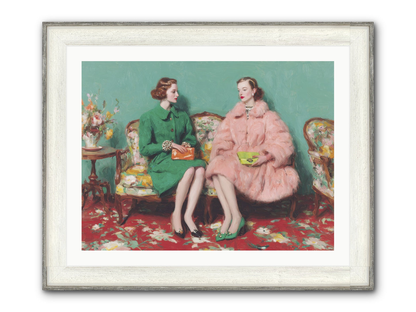 Dear Clement Court Framed Print - Driftwood White 32x24