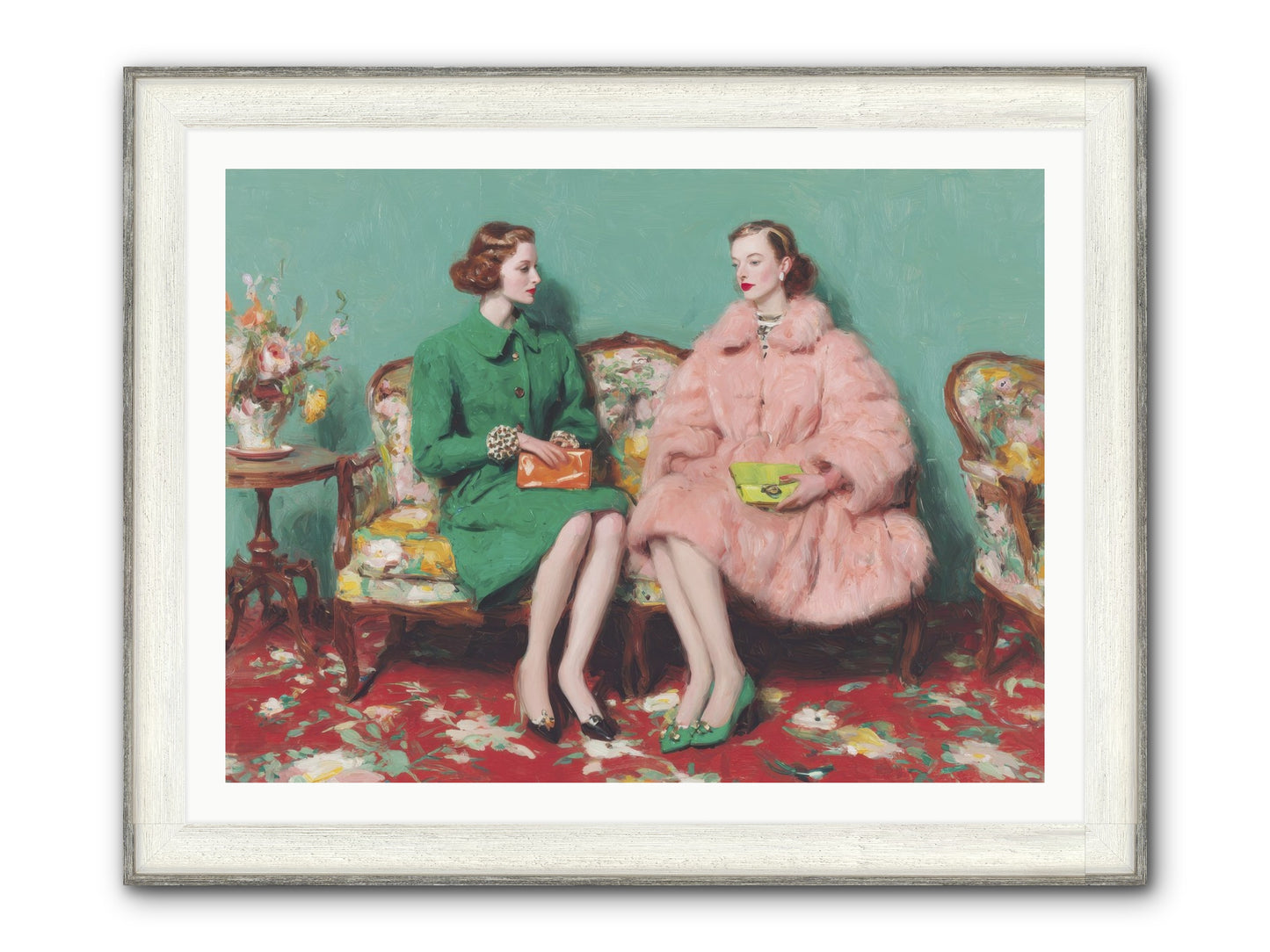 Dear Clement Court Framed Print - Driftwood White 40x30