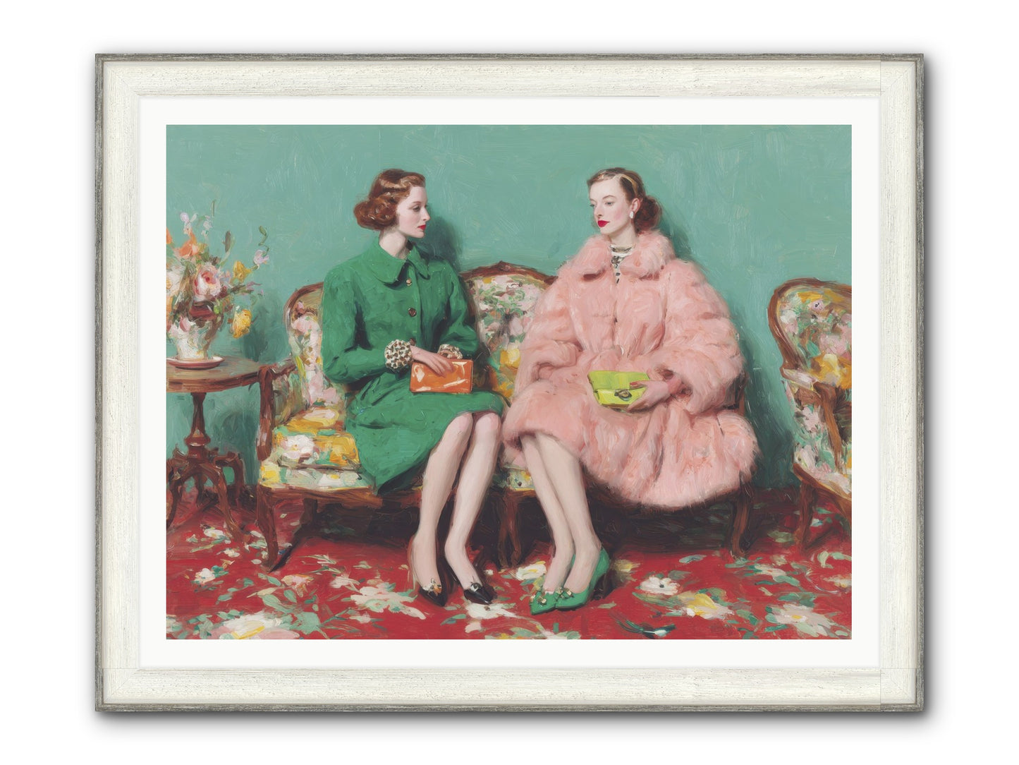 Dear Clement Court Framed Print - Driftwood White 48x36