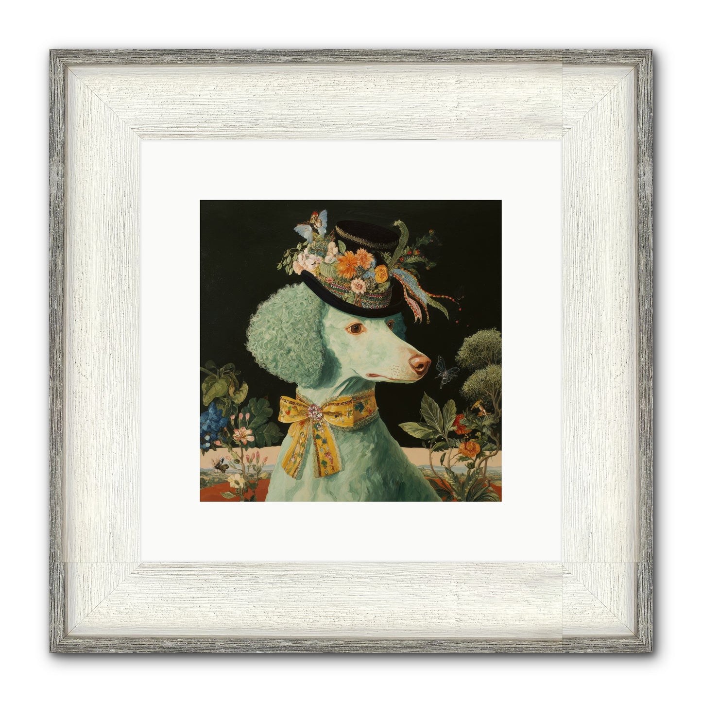 Dearly Spoken Framed Print - Driftwood White 10x10