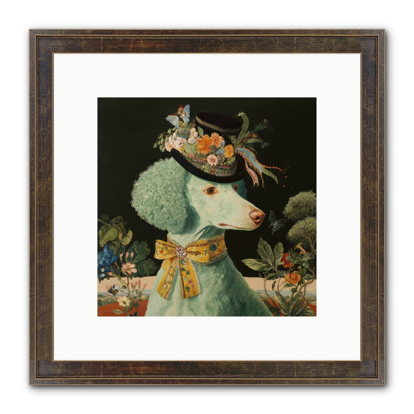 Dearly Spoken Framed Print - Slimwoods Black/Gold 10x10
