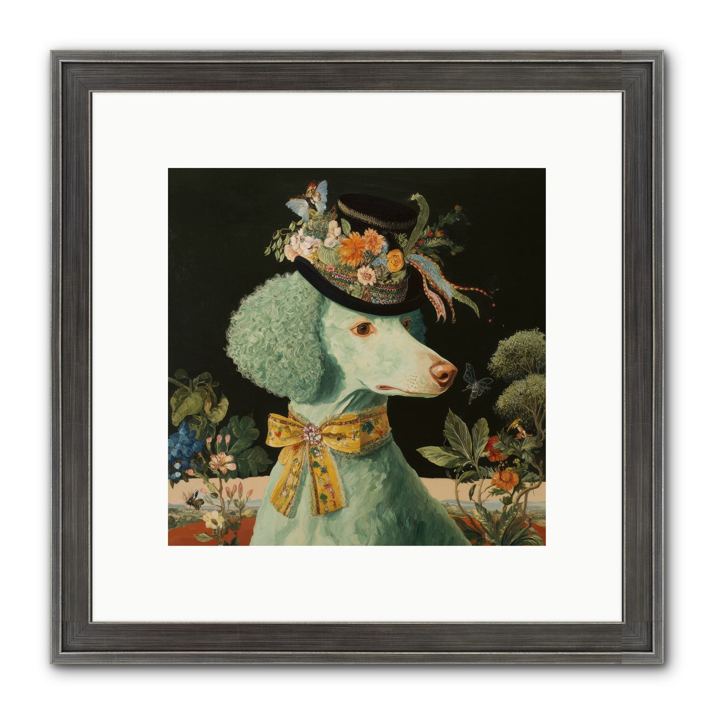 Dearly Spoken Framed Print - Slimwoods Black/Silver 10x10